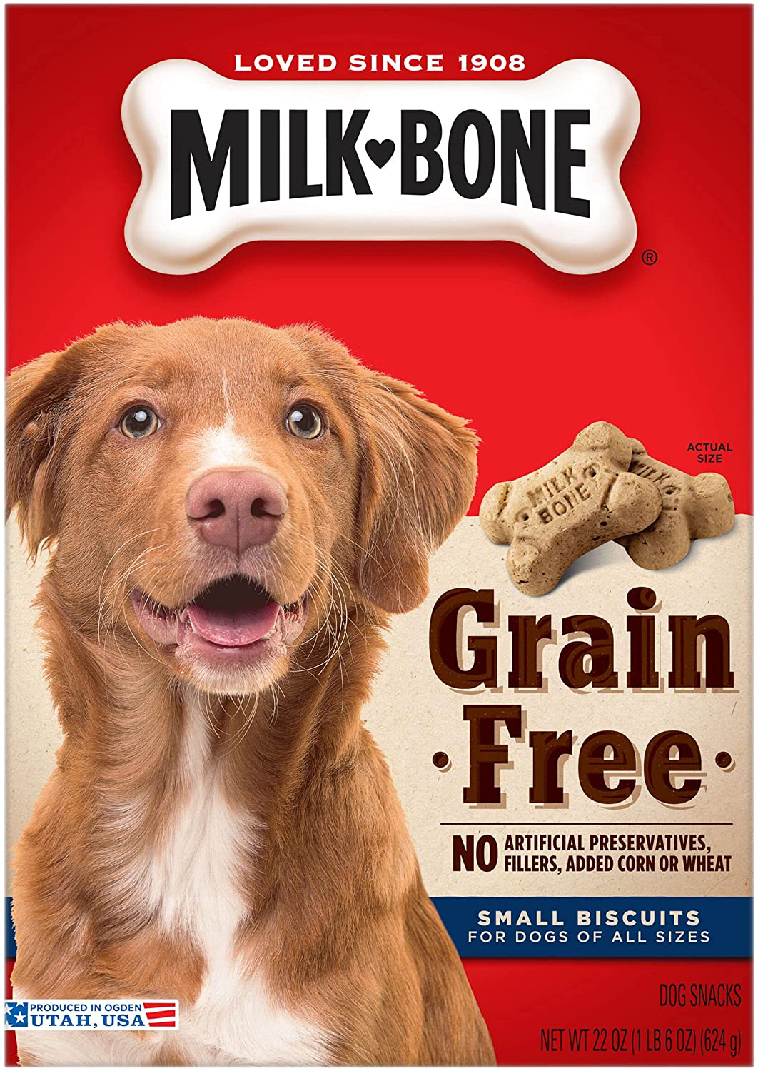 Milk-Bone Grain Free Dog Biscuits, Small Size Animals & Pet Supplies > Pet Supplies > Dog Supplies > Dog Treats Milk-Bone 22 Ounce (Pack of 6)