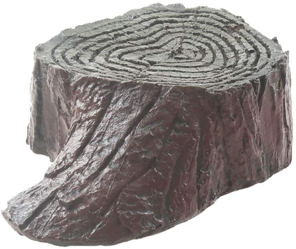 Emours Tree Stump Turtle Hideout Resin Basking Rocks Bearded Dragon Accessories Reptile Amphibian Fish Tank Decor Small (7.8 X 4.3 X 2Inch) Animals & Pet Supplies > Pet Supplies > Reptile & Amphibian Supplies > Reptile & Amphibian Habitat Accessories emours