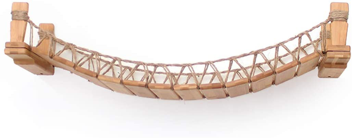 Catastrophicreations Cat Bridge Wall-Mounted Play and Lounge Toy Cat Tree Tower Alternative for Pets Animals & Pet Supplies > Pet Supplies > Cat Supplies > Cat Furniture CatastrophiCreations Natural Bamboo