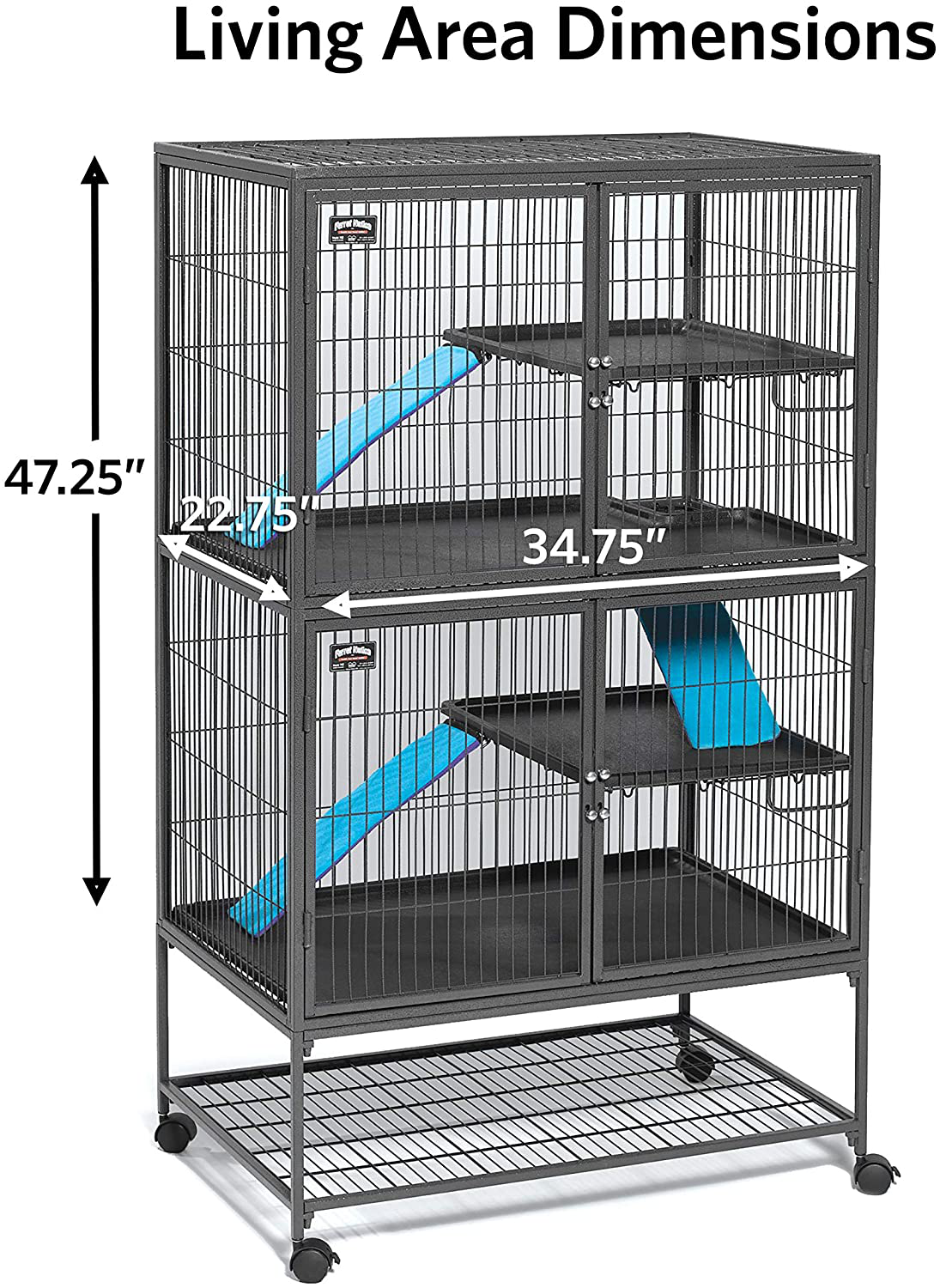 Midwest Homes for Pets 182 Ferret Nation Double Story Unit, 1-Year Manufacturer Warranty Animals & Pet Supplies > Pet Supplies > Small Animal Supplies > Small Animal Habitat Accessories MidWest Homes for Pets