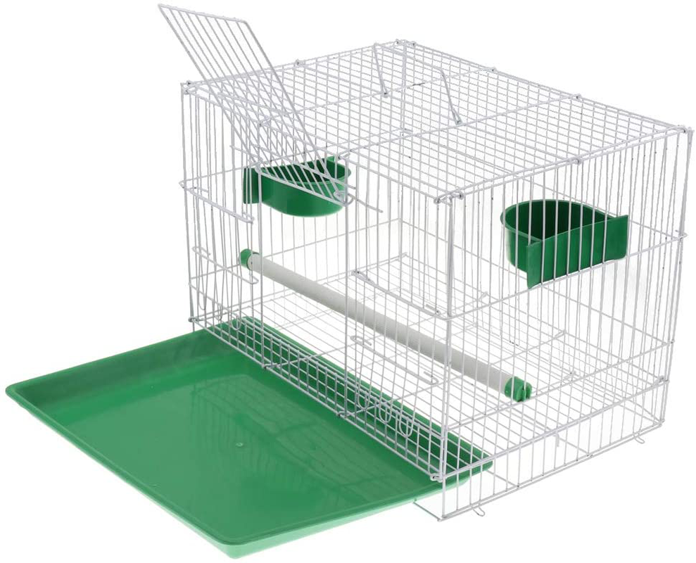 Joymerit Pet Bird Cage with Stand Stick & Bowls for Small Parrot Parakeet Conure Animals & Pet Supplies > Pet Supplies > Bird Supplies > Bird Cages & Stands joyMerit