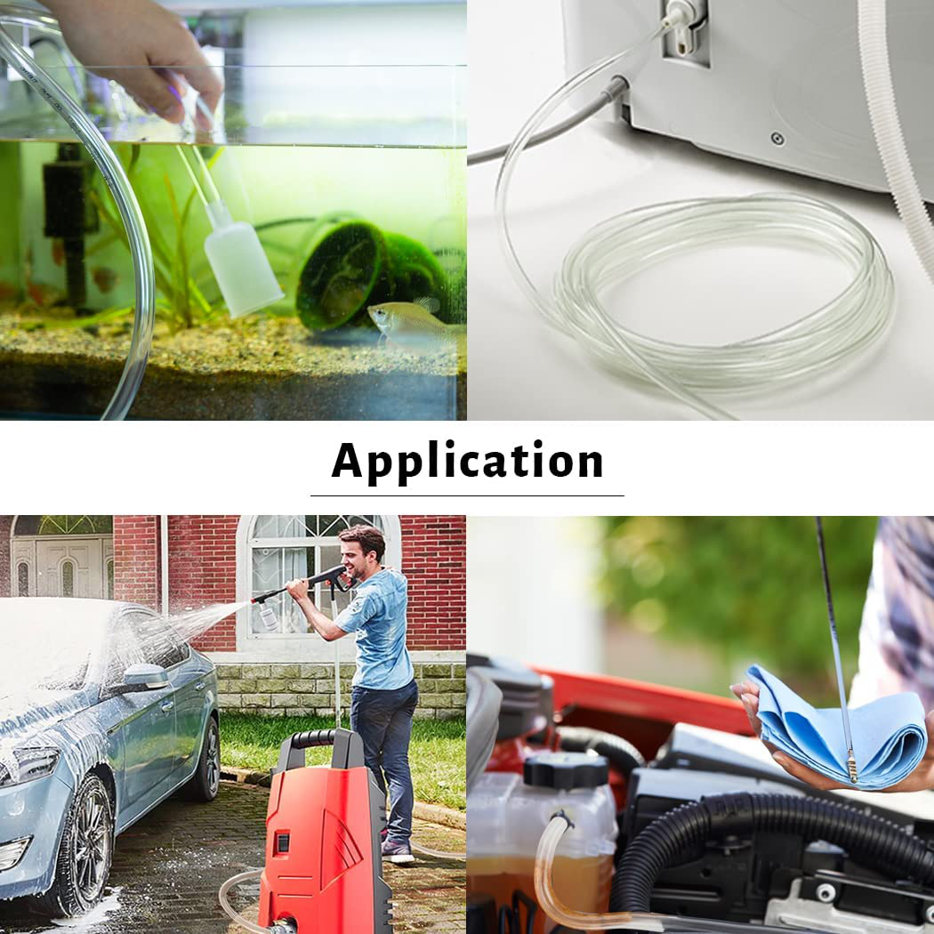 DAVCO 1/2" ID X 50Ft Clear Vinyl Tubing, Low Pressure Flexible PVC Tubing, Heavy Duty UV Chemical Resistant Lightweight Plastic Vinyl Hose, BPA Free and Non Toxic Animals & Pet Supplies > Pet Supplies > Fish Supplies > Aquarium & Pond Tubing DAVCO