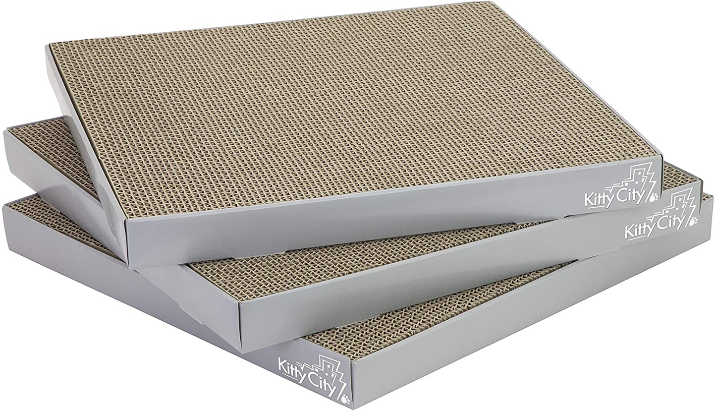 Kitty City Large Cat Bed, Stackable Cat Cube, Indoor Cat House/Cat Condo, Cat Scratcher Animals & Pet Supplies > Pet Supplies > Cat Supplies > Cat Furniture Kitty City 3-PK / Scratcher