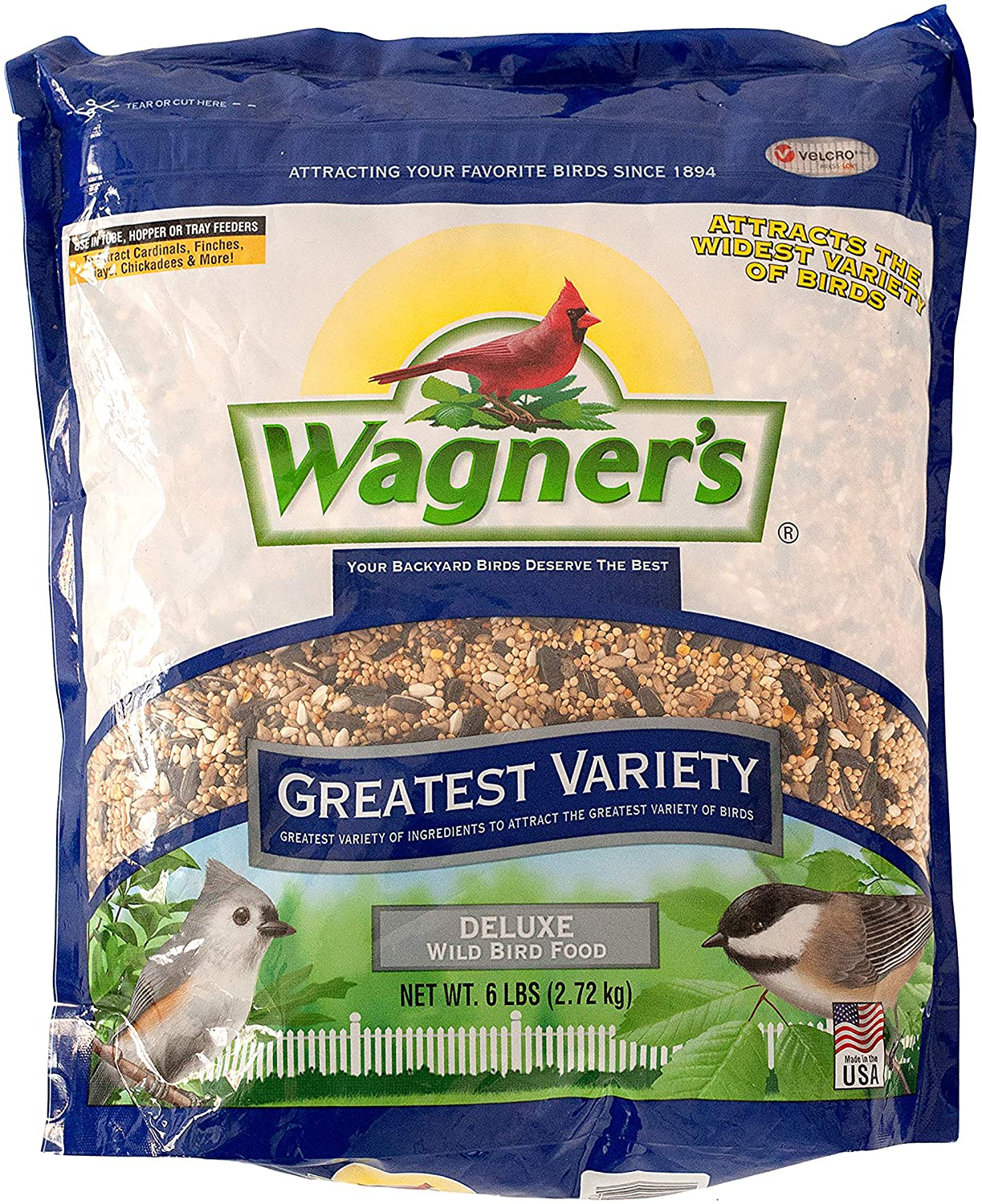 Wagner'S 62059 Greatest Variety Blend Wild Bird Food, 16-Pound Bag Animals & Pet Supplies > Pet Supplies > Bird Supplies > Bird Food Wagner's Bird Food 6-Pound Bag