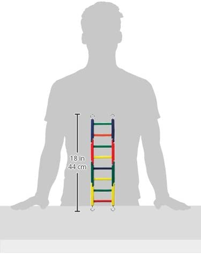 Prevue Pet Products BPV01140 Carpenter Creations Bendable Wood 4-Section Bird Ladder, 15-Inch, Colors Vary Animals & Pet Supplies > Pet Supplies > Bird Supplies > Bird Ladders & Perches Prevue Pet Products