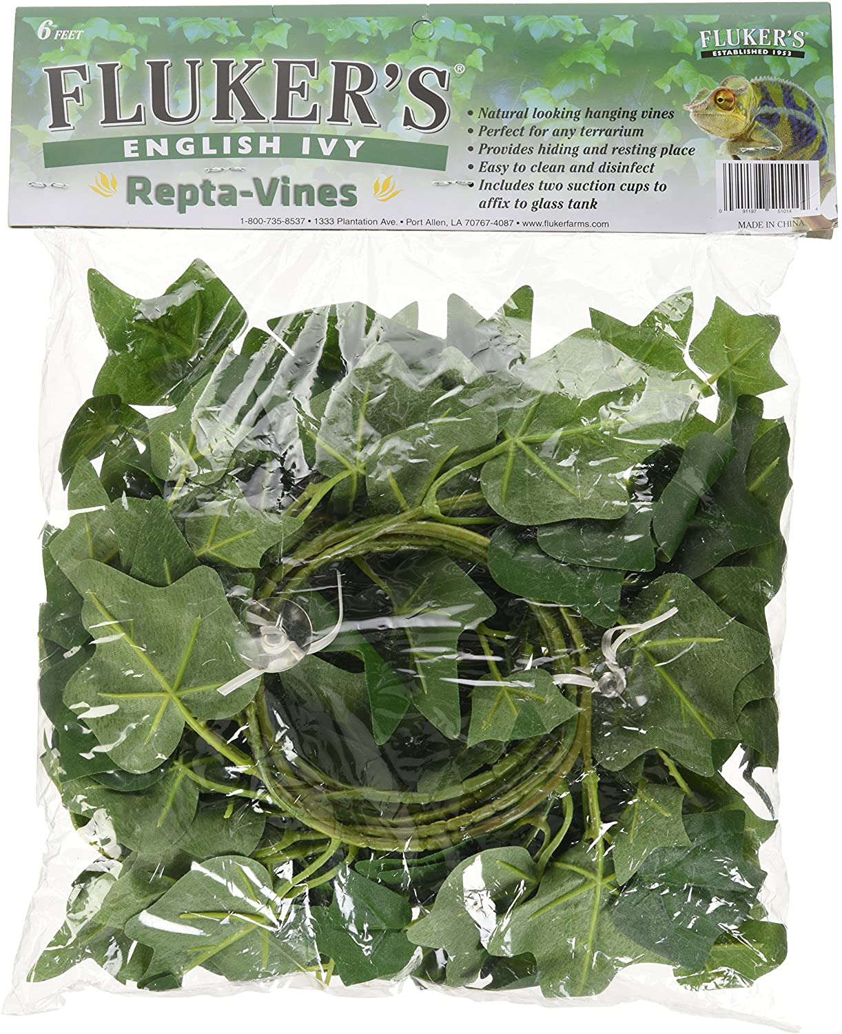 Fluker'S Repta Vines-English Ivy for Reptiles and Amphibians Animals & Pet Supplies > Pet Supplies > Reptile & Amphibian Supplies > Reptile & Amphibian Habitat Accessories Fluker's