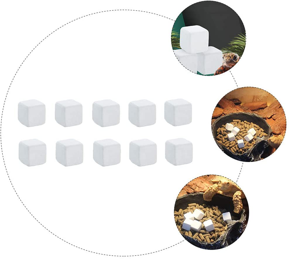 Balacoo 24Pcs Reptile Tank Substrate Calcium Cubes Natural Calcium Mineral for Tortoise Animals & Pet Supplies > Pet Supplies > Reptile & Amphibian Supplies > Reptile & Amphibian Substrates balacoo