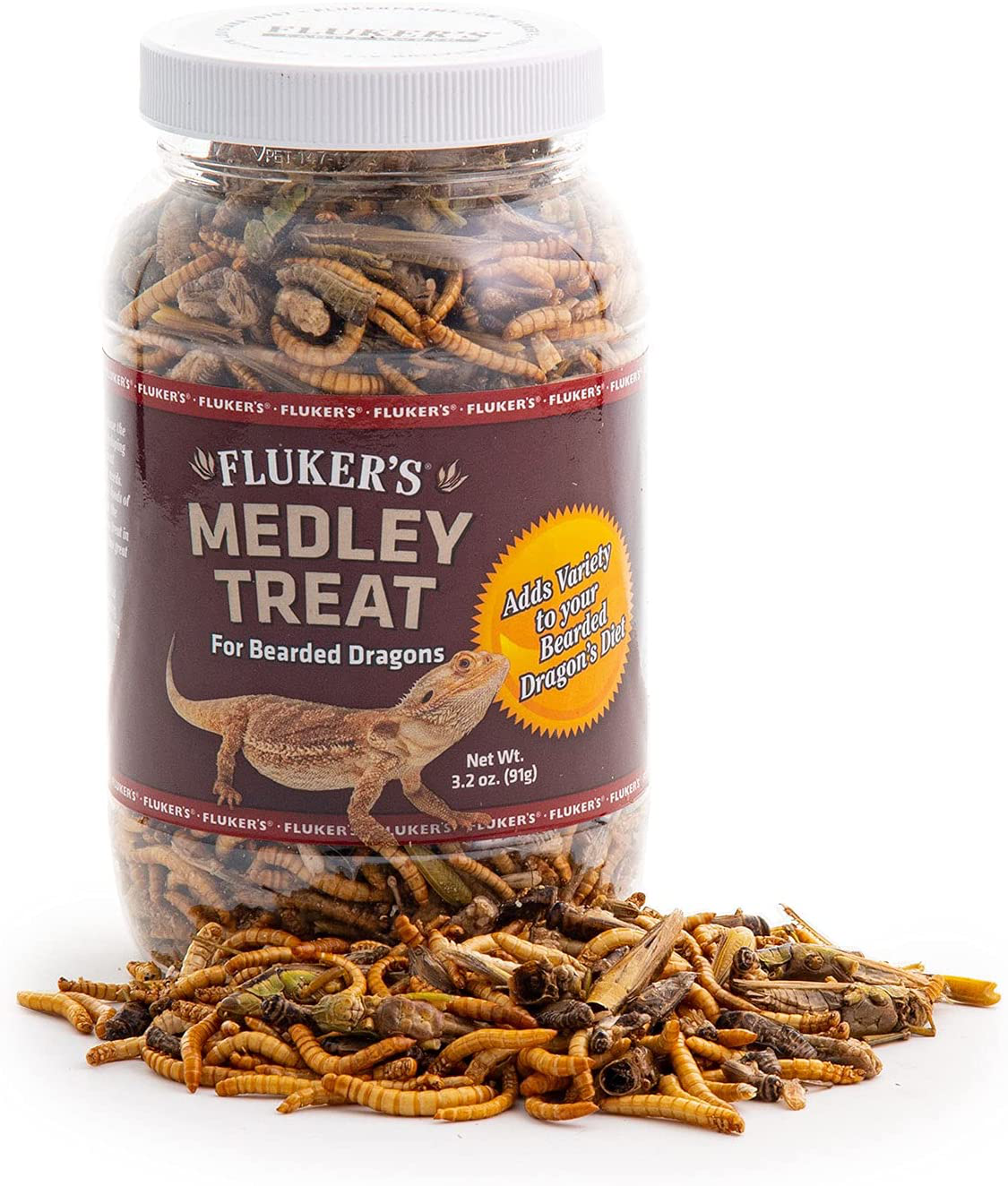 Fluker'S Bearded Dragon Medley Treat Food Animals & Pet Supplies > Pet Supplies > Reptile & Amphibian Supplies > Reptile & Amphibian Food Fluker's 3.2 Ounce (Pack of 1)