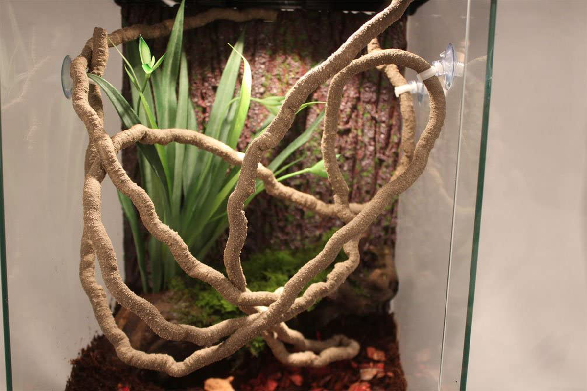 Emours Small Animal Bend-A-Branch Jungle Vine Pet Habitat Decor with Sunction Cups Animals & Pet Supplies > Pet Supplies > Small Animal Supplies > Small Animal Habitat Accessories emours