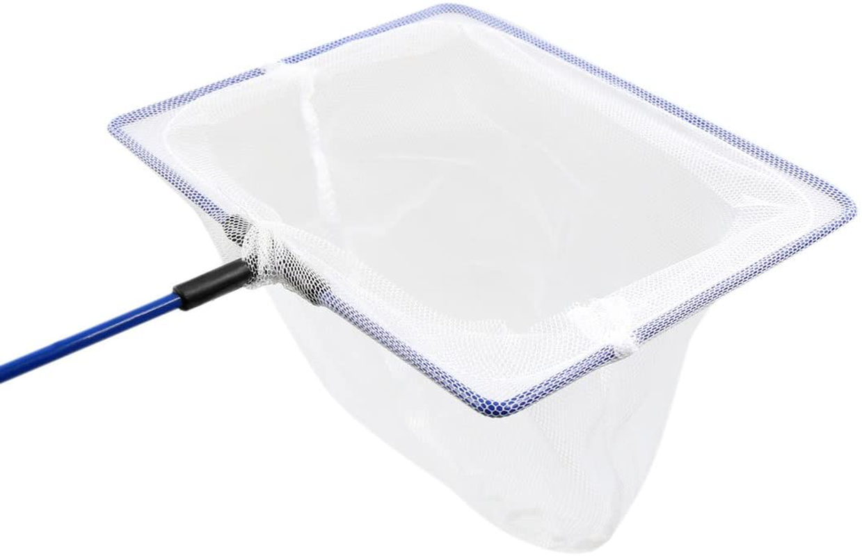 Uxcell 2Pcs 6Inch Wide Blue White Nylon Mesh Fish Landing Cleaning Net for Aquarium Animals & Pet Supplies > Pet Supplies > Fish Supplies > Aquarium Fish Nets uxcell
