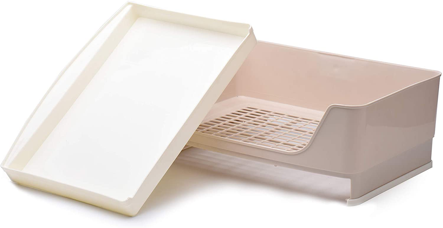 CALPALMY Rabbit Litter Box with Bonus Pads, Drawer, Corner Toilet Box and Bigger Pet Pan for Adult Guinea Pigs, Chinchilla, Ferret, Galesaur, Small Animals Animals & Pet Supplies > Pet Supplies > Small Animal Supplies > Small Animal Bedding CALPALMY