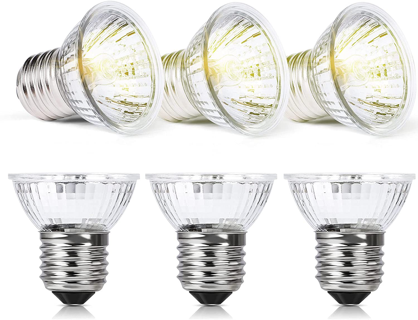 Jomddems Reptile Heat Lamp,Uvb Reptile Light with Holder&Switch,Uva UVB Reptile Lamp with Fixture for Lizard Turtle Snake Amphibian&Aquariaum(3Bulbs Included)(E27,110V) Animals & Pet Supplies > Pet Supplies > Reptile & Amphibian Supplies > Reptile & Amphibian Habitat Heating & Lighting Jomddems Heat Lamp 50w(6 Pack)