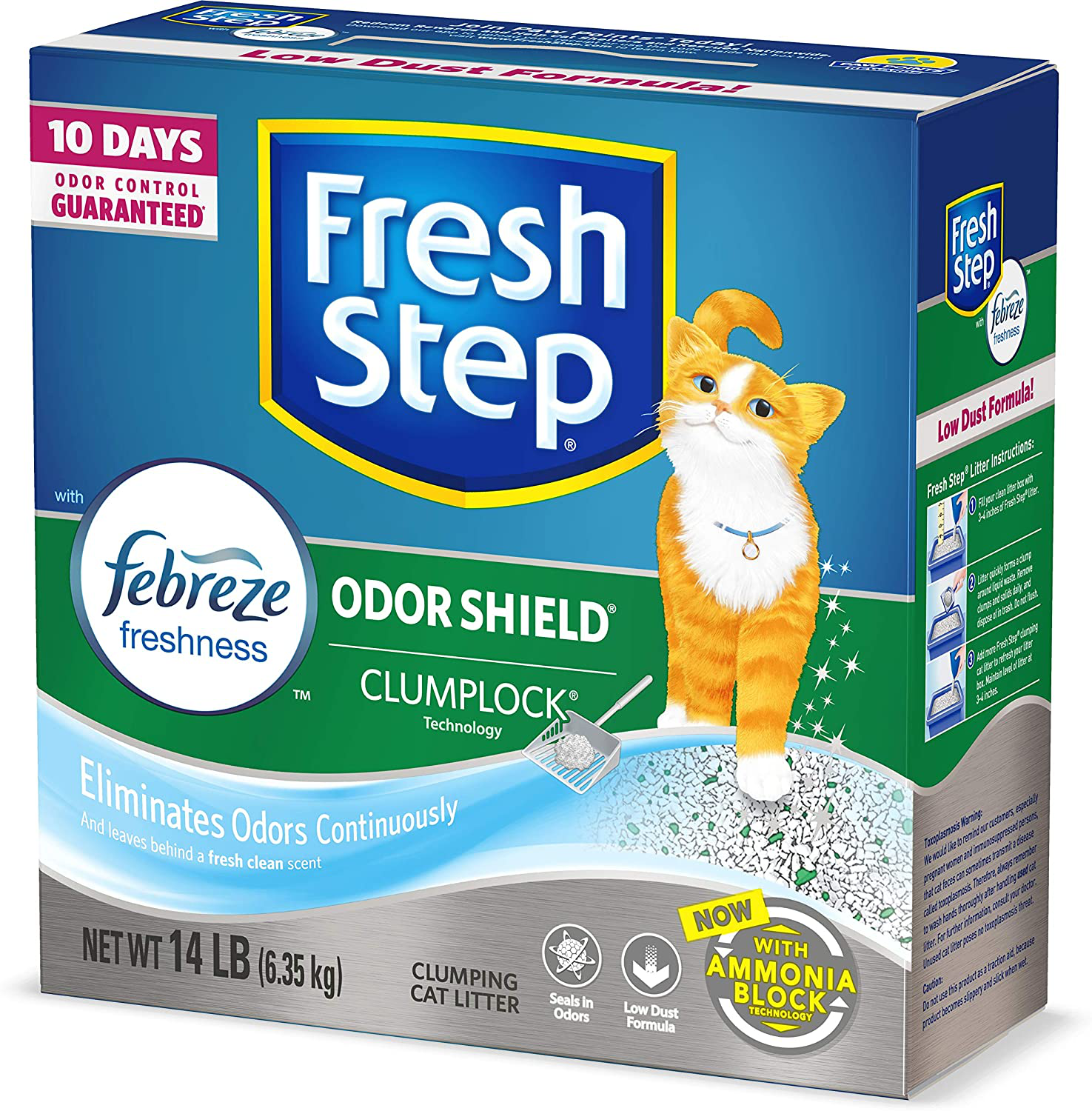 Fresh Step Odor Shield Scented Litter with the Power of Febreze