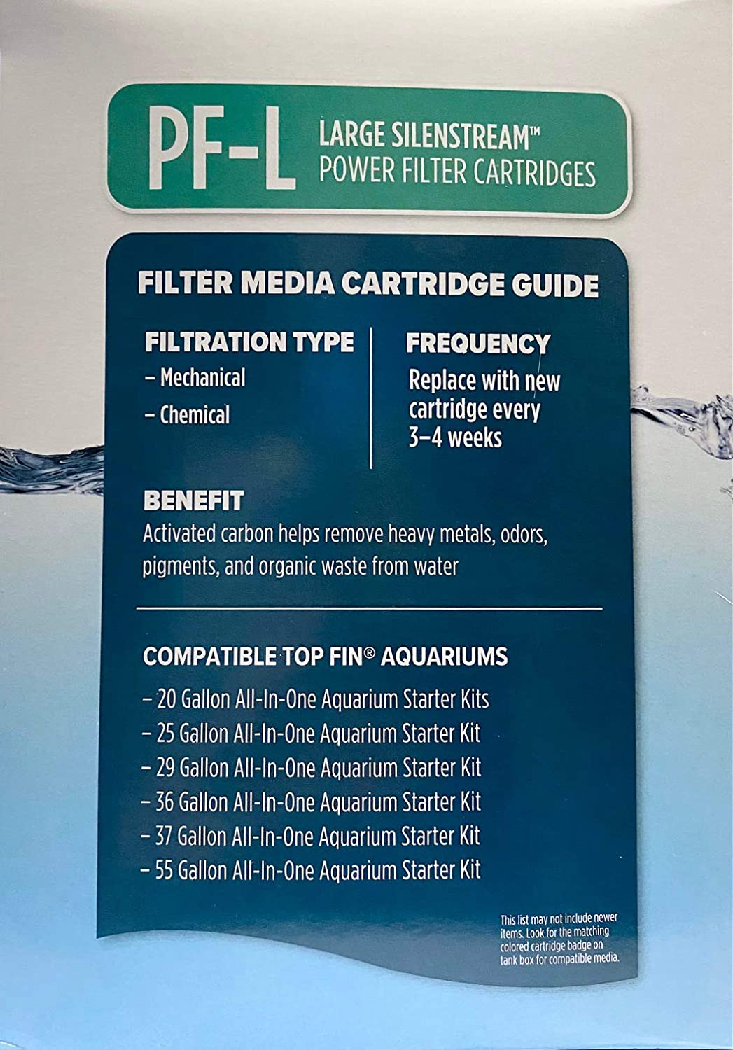 Top Fin Silenstream PF-L Refill for PF20, PF30, PF40 and PF75 Power Filters 6.5In X 4.5- (12 Count) 1 Year Supply Animals & Pet Supplies > Pet Supplies > Fish Supplies > Aquarium Filters Top Fin