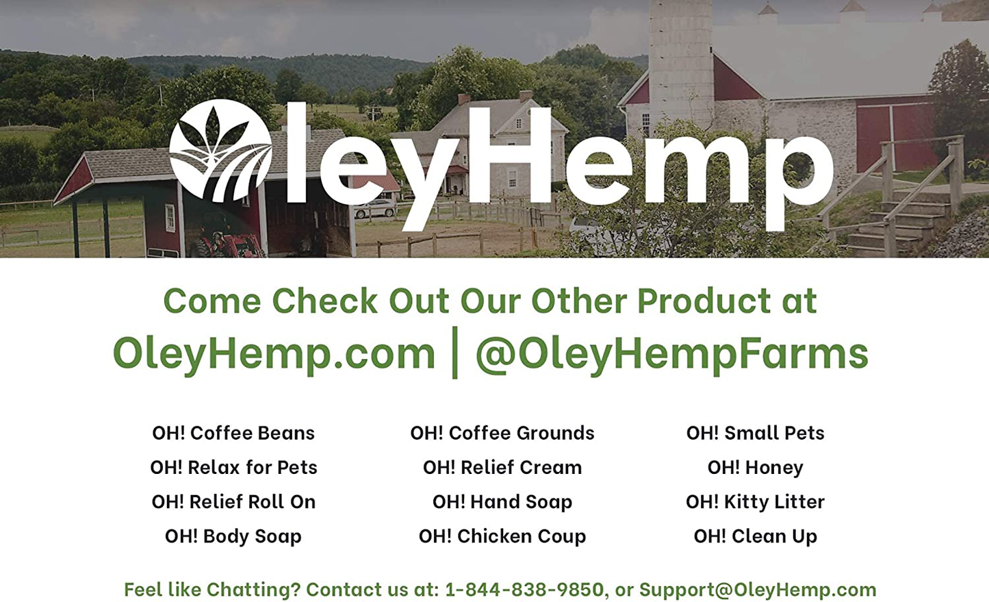 Oleyhemp OH! Hemp Kitty Litter 4 Lbs Animals & Pet Supplies > Pet Supplies > Cat Supplies > Cat Litter OleyHemp