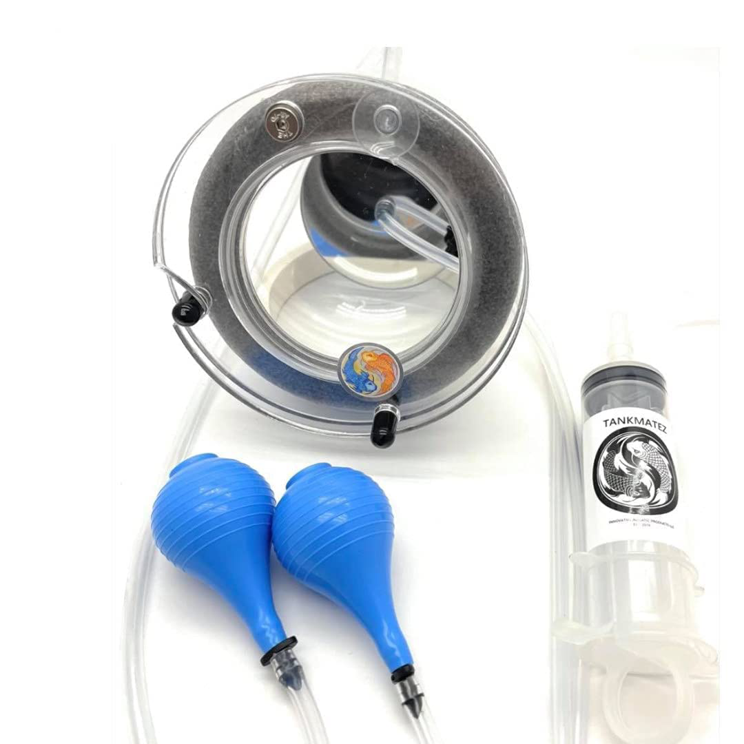 Tankmatez 4.5 Inch Hydraulic Bubble Aquarium Fish Trap W/Silent Trap Door Animals & Pet Supplies > Pet Supplies > Fish Supplies > Aquarium Fish Nets TankMatez Innovative Aquatic Products llc