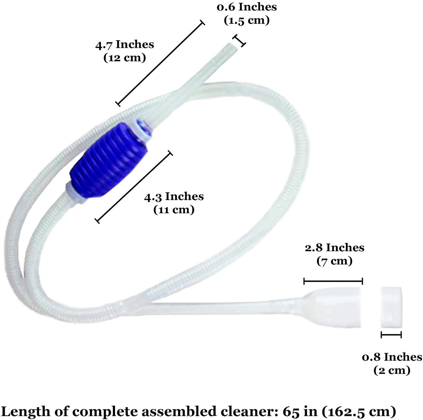 JOR Aquarium Siphon, Fish Tank Gravel Cleaner Kit, for Small Fish Tanks and Aquarium, 65-Inches Animals & Pet Supplies > Pet Supplies > Fish Supplies > Aquarium Cleaning Supplies JOR