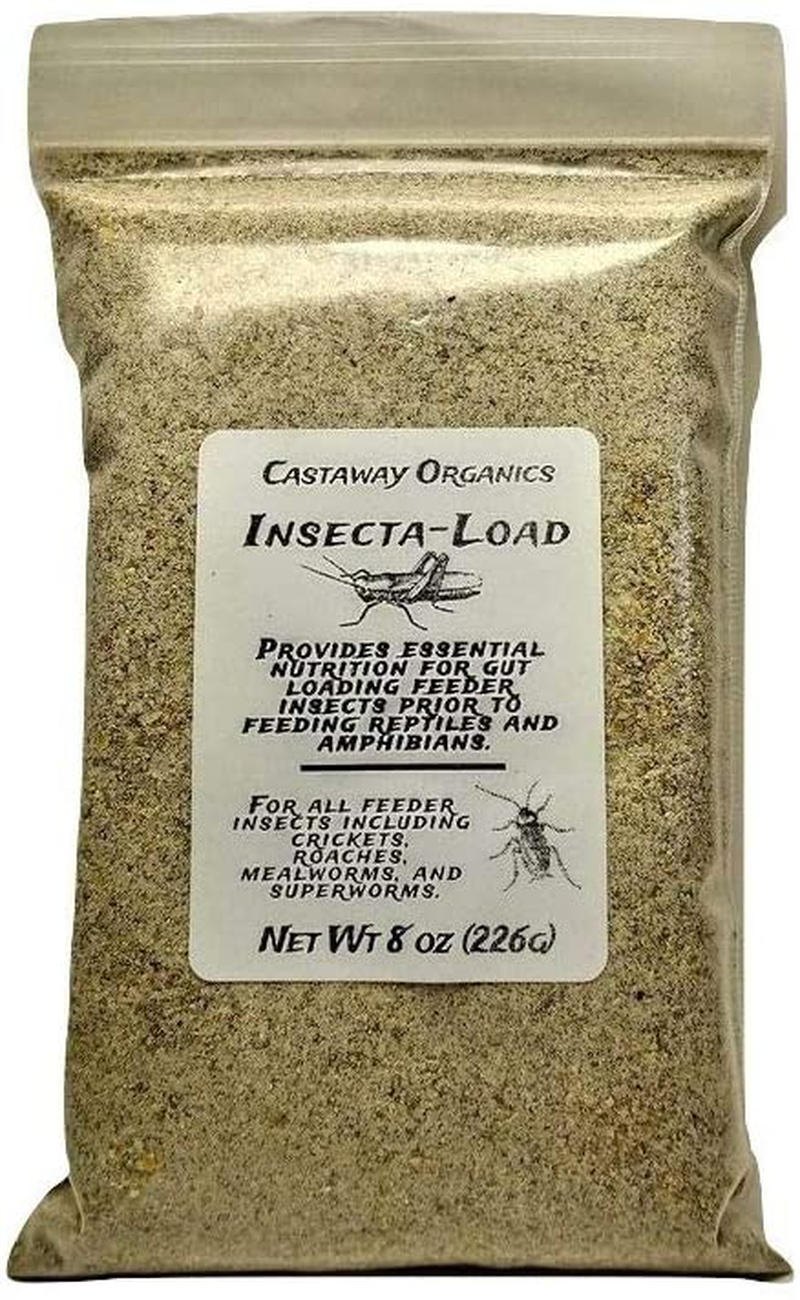 Insecta-Load Gut Load for Feeder Insects (Crickets, Mealworms, Superworms, Dubia) Animals & Pet Supplies > Pet Supplies > Reptile & Amphibian Supplies > Reptile & Amphibian Food Castaway Organics