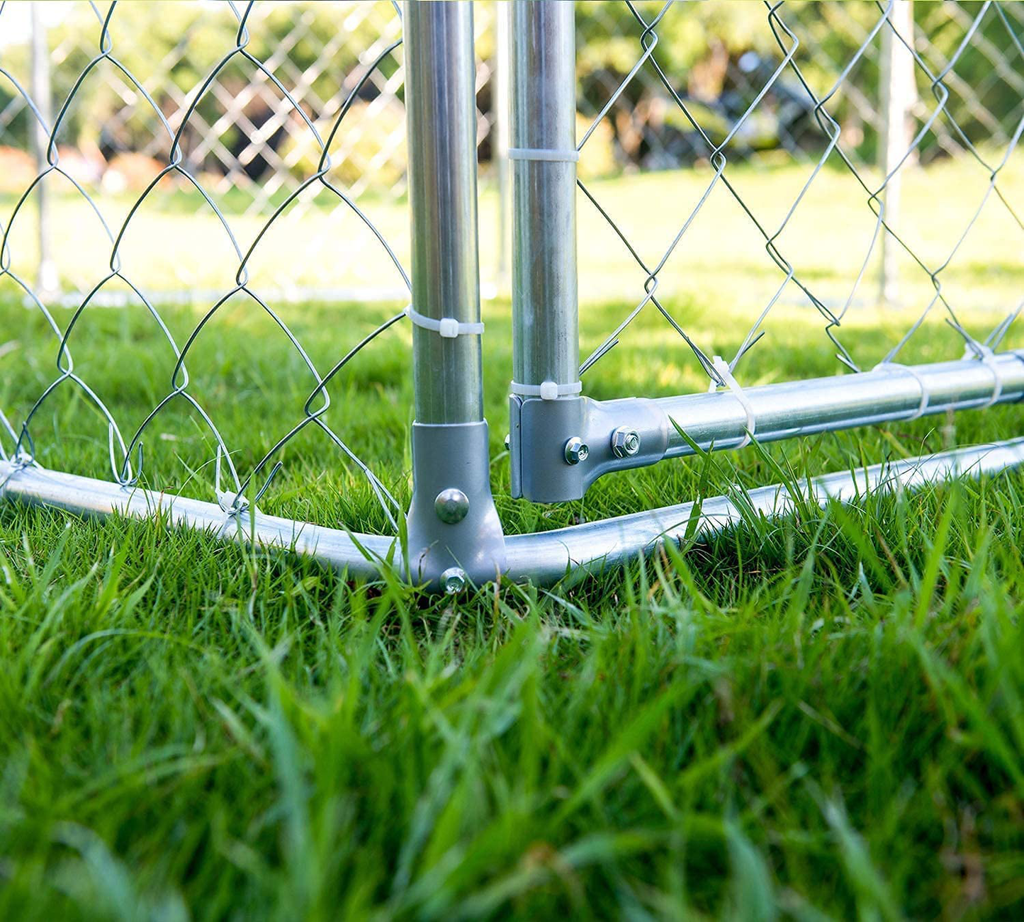 MAGIC UNION outside Dog Kennels Playpen for Dogs Outdoor Dog Fence with Water-Roof Cover for Backyard Dog Run House Animals & Pet Supplies > Pet Supplies > Dog Supplies > Dog Houses MAGIC UNION