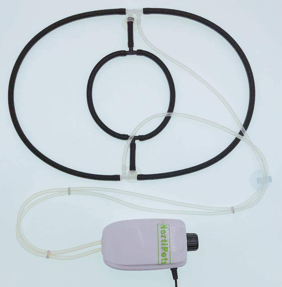 HORTIPOTS DWC Air Diffuser Bubbler Kit with Oxygen Air Pump for DIY Hydroponic Bubbler Bucket System Deep Water Cloner 24 Site and Aeroponic Clone Machine 24 Site and 35 Site Animals & Pet Supplies > Pet Supplies > Fish Supplies > Aquarium Air Stones & Diffusers HORTIPOTS