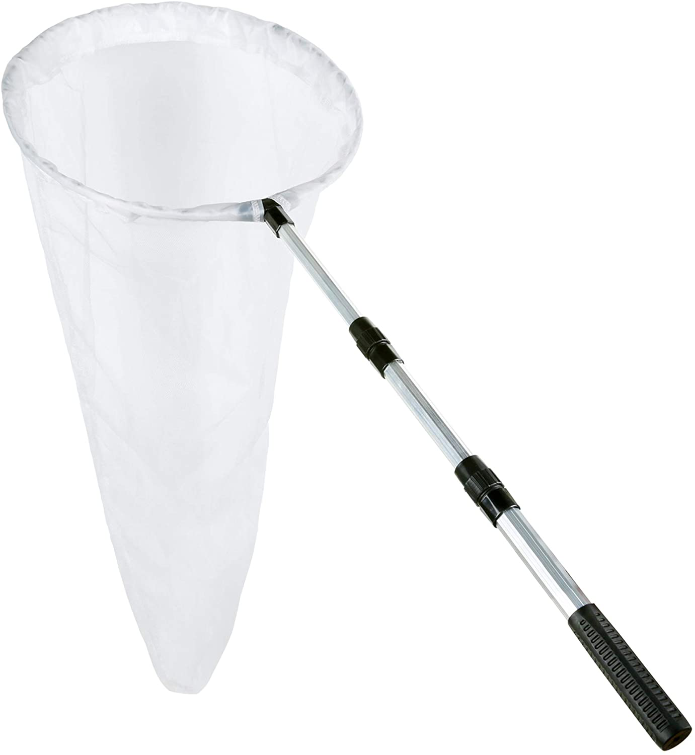 RESTCLOUD Large Insect and Butterfly Net Bug Catching Net Bird Net with 14" Ring, 32" Net Depth, Handle Extends to 36 Inches (14" Ring, 36" Handle) Animals & Pet Supplies > Pet Supplies > Fish Supplies > Aquarium Fish Nets Restcloud 16" Ring, 36" Handle