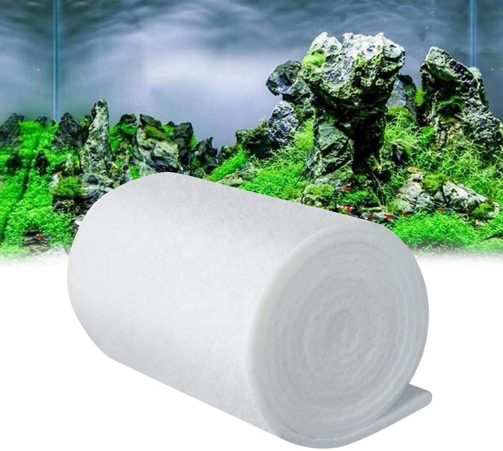 Balacoo Aquarium Filter Pad Biochemical Cotton Filter Foam Sponge Media Roll Pad Cut to Fit Most Filters Fish Tank Water Cleaning Supplies (1M X 12Cm, White) Animals & Pet Supplies > Pet Supplies > Fish Supplies > Aquarium Filters balacoo