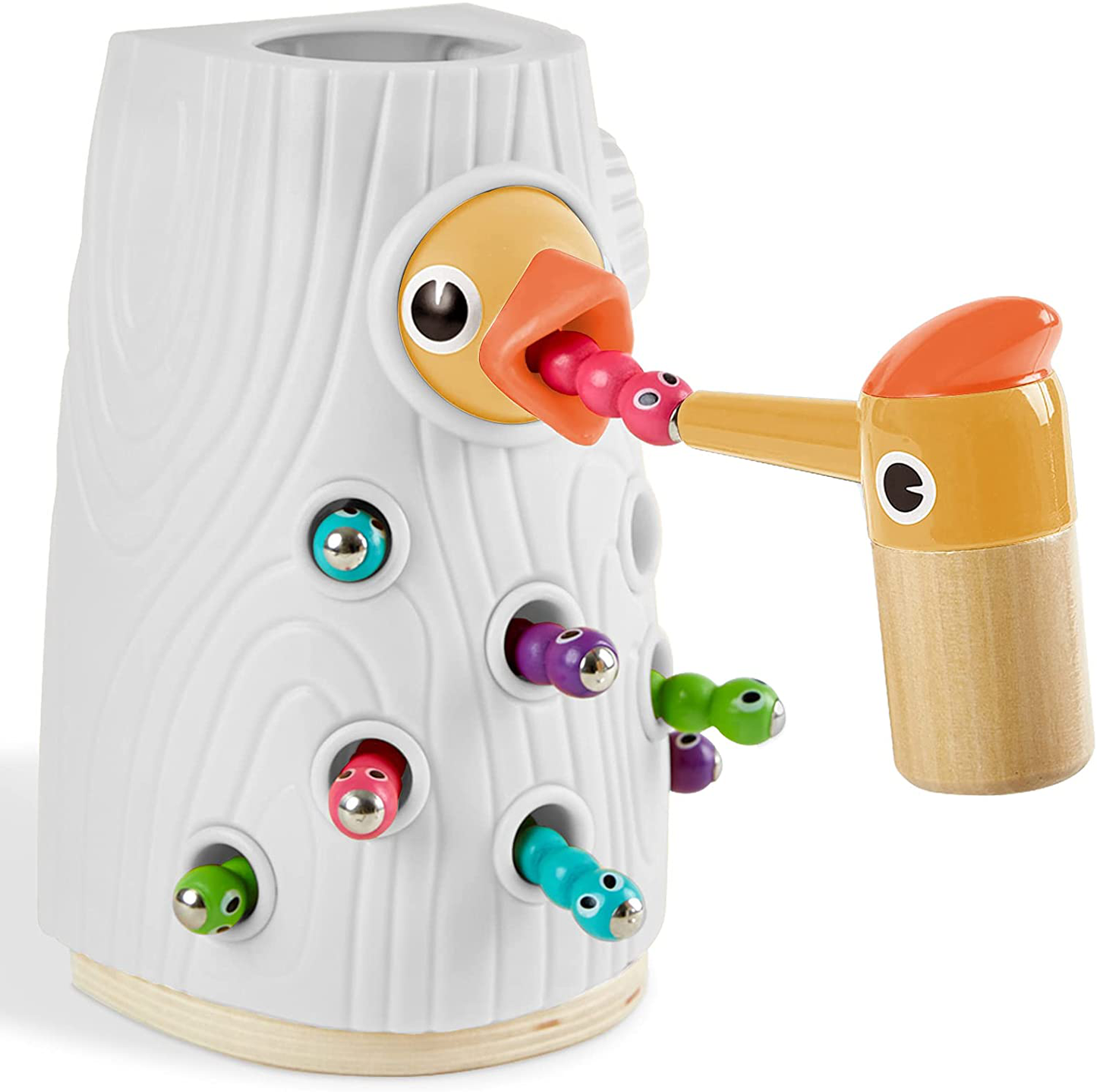 TOP BRIGHT Montessori Toys for 2 Year Old Girl and Boy Gifts, Fine Motor Skills Sensory Toys for 2 3 Year Old Toddler Animals & Pet Supplies > Pet Supplies > Bird Supplies > Bird Toys TOP BRIGHT White