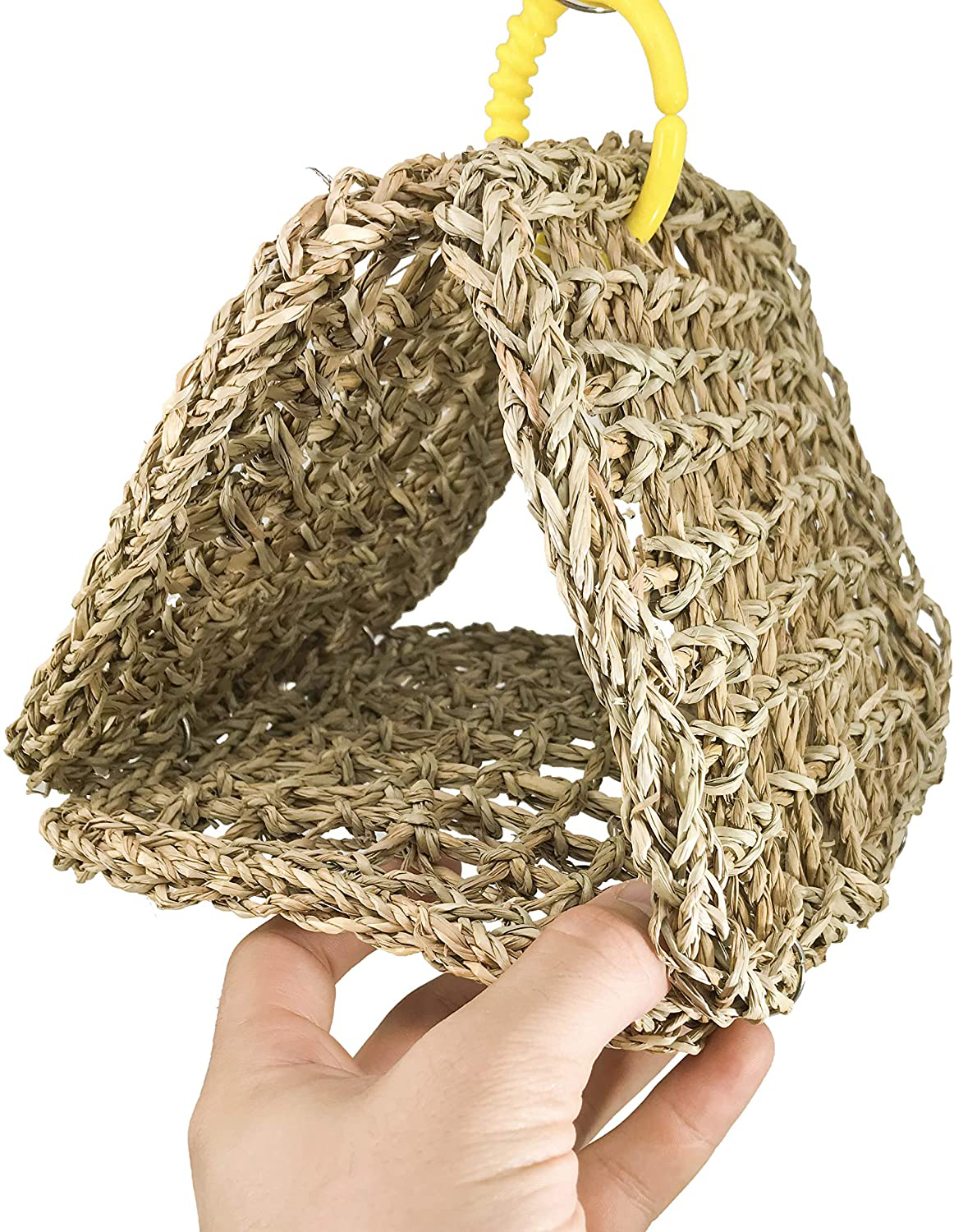 Bonka Bird Toys 3126 Seagrass Tent Bird Toy Cage Nest Parakeet House Parrot Hut Perch Cockatiel Hammock Bed Box Snuggle Accessories Nesting Budgie Climb Ladder Birdcage Small Swing Animals & Pet Supplies > Pet Supplies > Bird Supplies > Bird Ladders & Perches Bonka Bird Toys