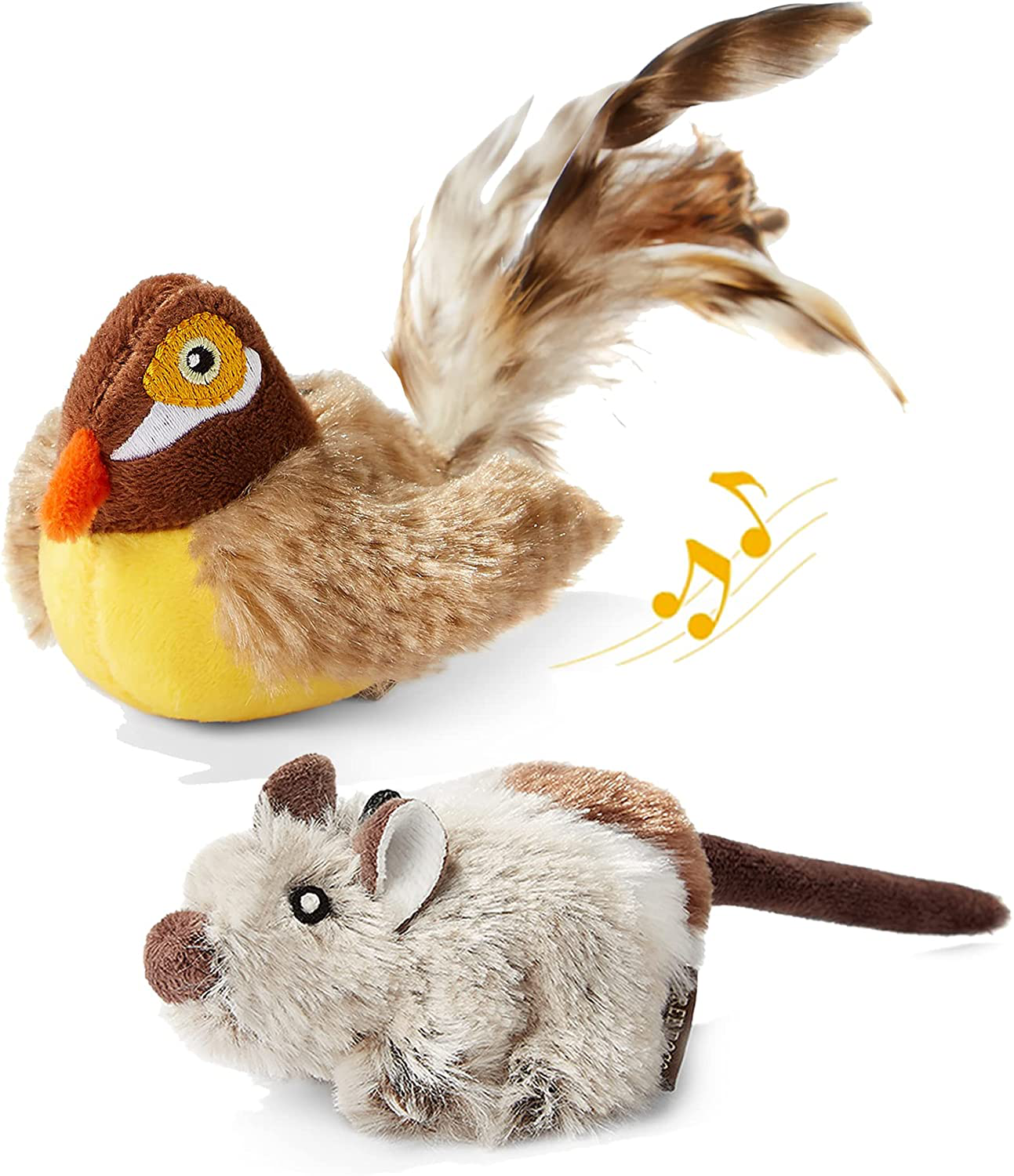 Chirping bird dog toy hot sale
