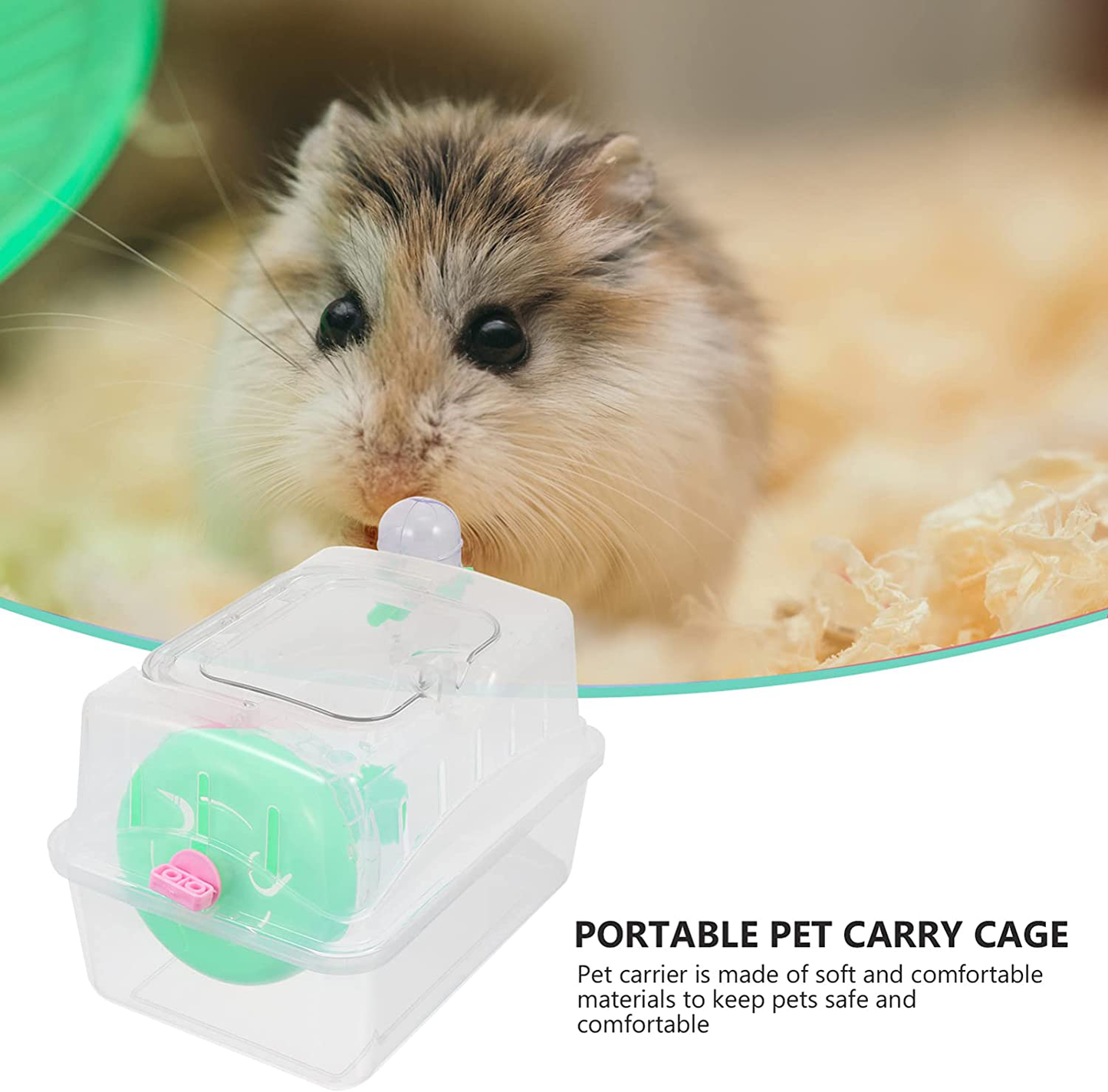 STOBOK Hamster Cage Habitat Rat House Small Animal Habitats with Water Bottle Food Dish Exercise Wheels for Mouse Chinchilla Rat Gerbil Guinea Pig Animals & Pet Supplies > Pet Supplies > Small Animal Supplies > Small Animal Habitats & Cages STOBOK