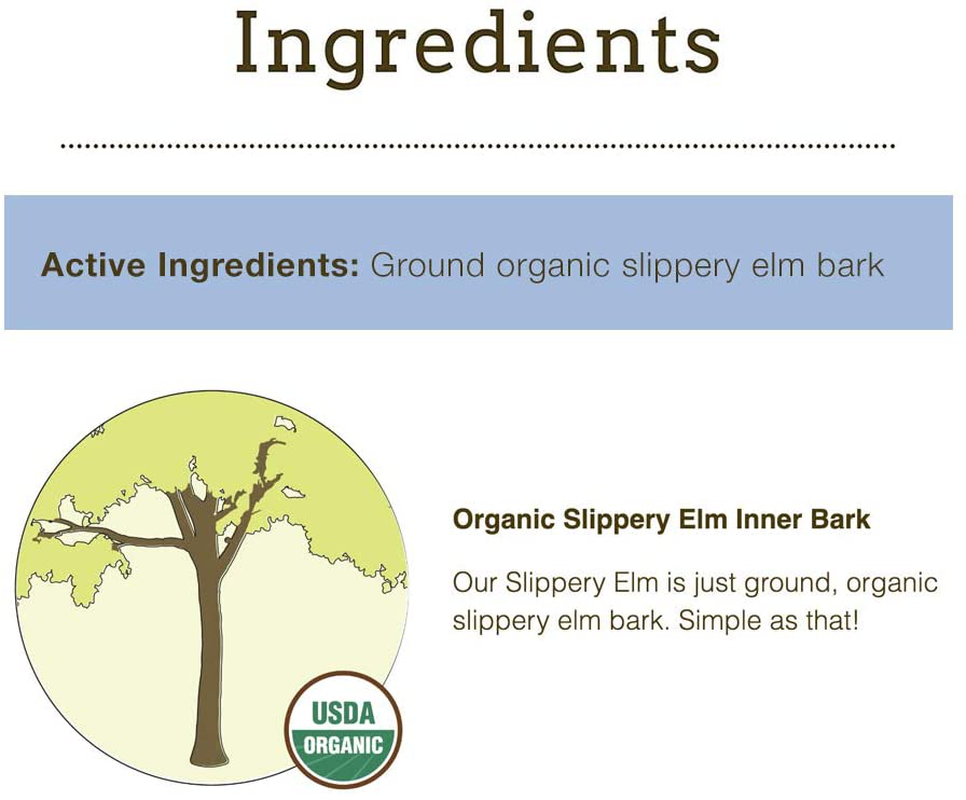 Herbsmith Organic Slippery Elm - Digestive Aid for Dogs and Cats - Constipation Relief for Dogs and Cats - Megaesophagus Dog Aid Animals & Pet Supplies > Pet Supplies > Small Animal Supplies > Small Animal Treats Herbsmith