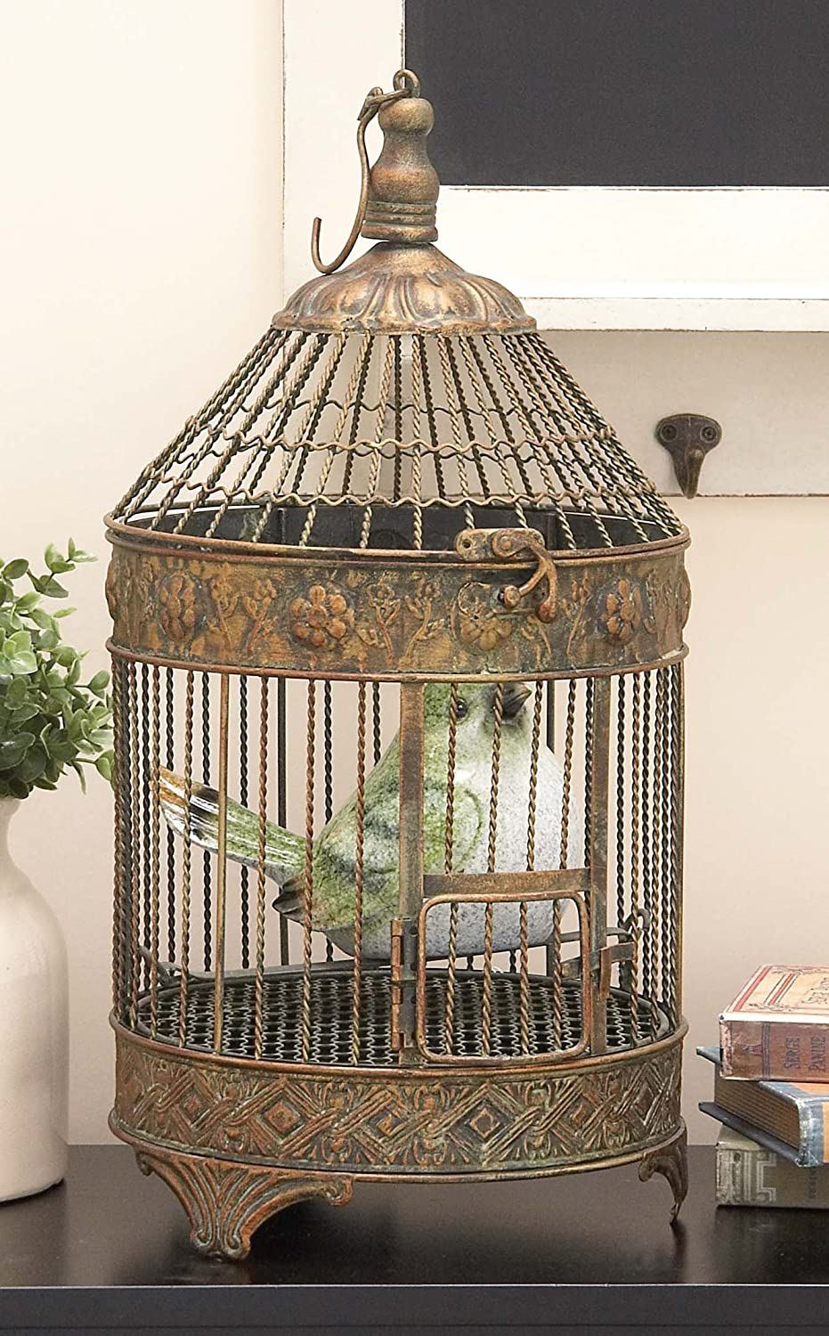 Deco 79 Metal Bird Cage, 24-Inch and 16-Inch, Set of 2 Animals & Pet Supplies > Pet Supplies > Bird Supplies > Bird Cages & Stands D'Eco