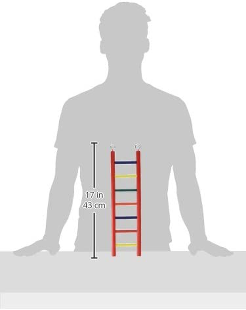 Prevue Pet Products BPV01136 Carpenter Creations Hardwood Bird Ladder with 7 Rungs, 15-Inch, Colors Vary Animals & Pet Supplies > Pet Supplies > Bird Supplies > Bird Ladders & Perches Prevue Pet Products