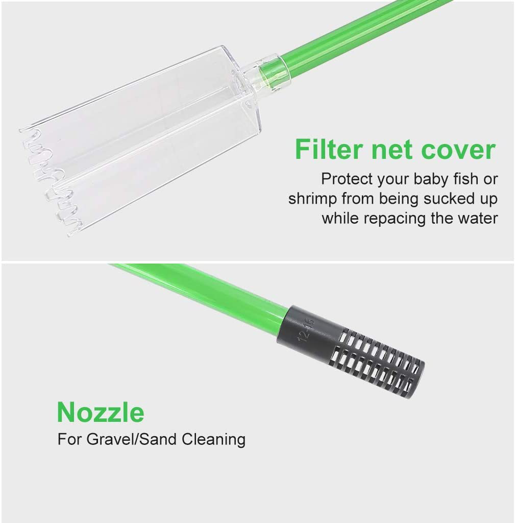 Boxtech Fish Tank Water Change, Aquarium Vacuum Siphon Water Changer Pump Sand Cleaner for Aquarium Water Filter Animals & Pet Supplies > Pet Supplies > Fish Supplies > Aquarium Fish Nets boxtech