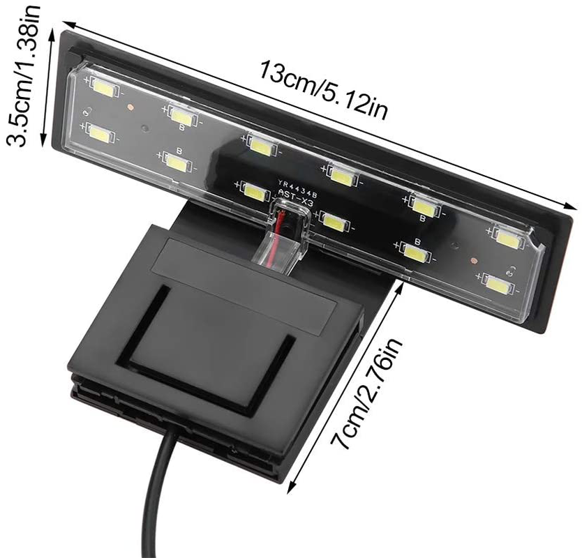 LED Aquarium Light, Waterproof Clip-On Lamp Slim Plants Grow Lighting save Energy Promote the Photosynthesis Fish Tank Light for Aquarium Breeding, Interior Lighting and Temporary Lamps Animals & Pet Supplies > Pet Supplies > Fish Supplies > Aquarium Lighting Liyeehao