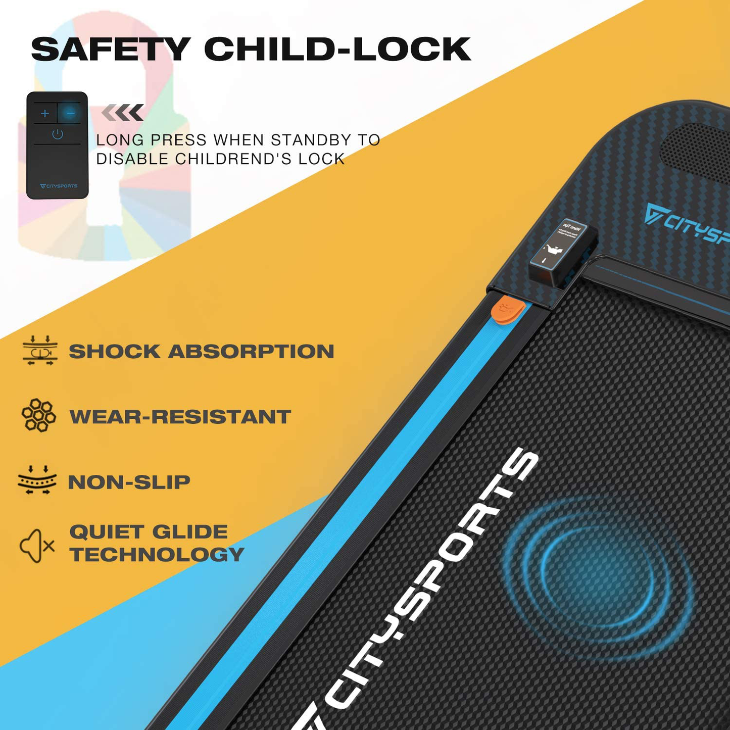 CITYSPORTS Treadmill for Home,Under Desk Treadmill Portable Walking Pad,Bluetooth Built-In Speakers, Adjustable Speed, LCD Screen & Calorie Counter, Ultra Thin and Silent, Intended for Home/Office Animals & Pet Supplies > Pet Supplies > Dog Supplies > Dog Treadmills CITYSPORTS