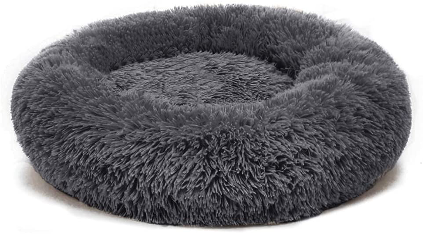 PHABULS Cat Bed for Indoor Cats,Soft Plush Pet Cushion,Relief and Improved Sleep,Faux Fur Anti-Anxiety Machine Washable Fluffy Orthopedic Puppy Beds for Small Dogs and Cats 16"×16" Animals & Pet Supplies > Pet Supplies > Cat Supplies > Cat Beds PHABULS