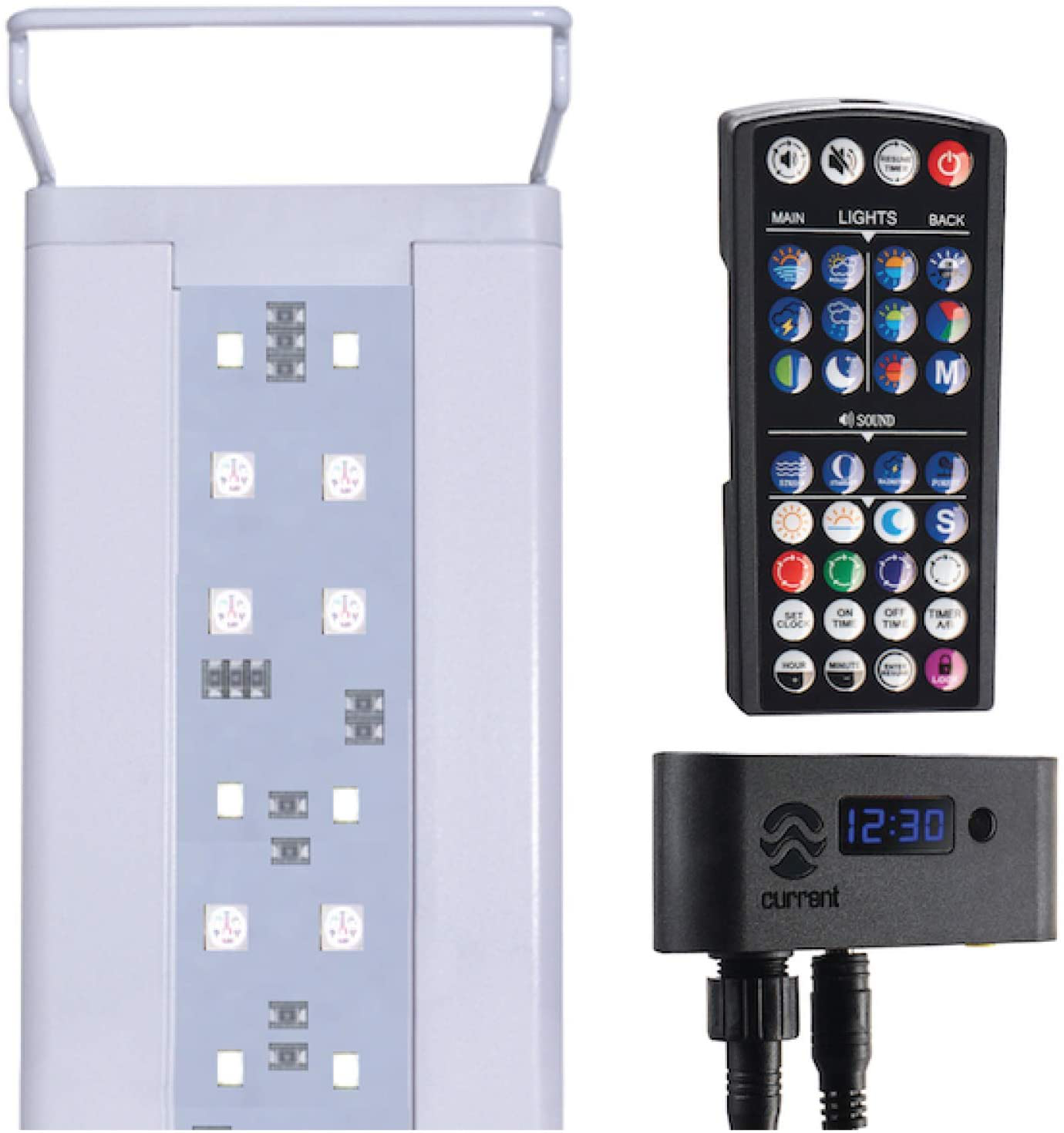 Current USA Satellite Freshwater LED plus Light for Aquarium Animals & Pet Supplies > Pet Supplies > Fish Supplies > Aquarium Lighting Current USA White - 24-hour Color Control 18 to 24-Inch
