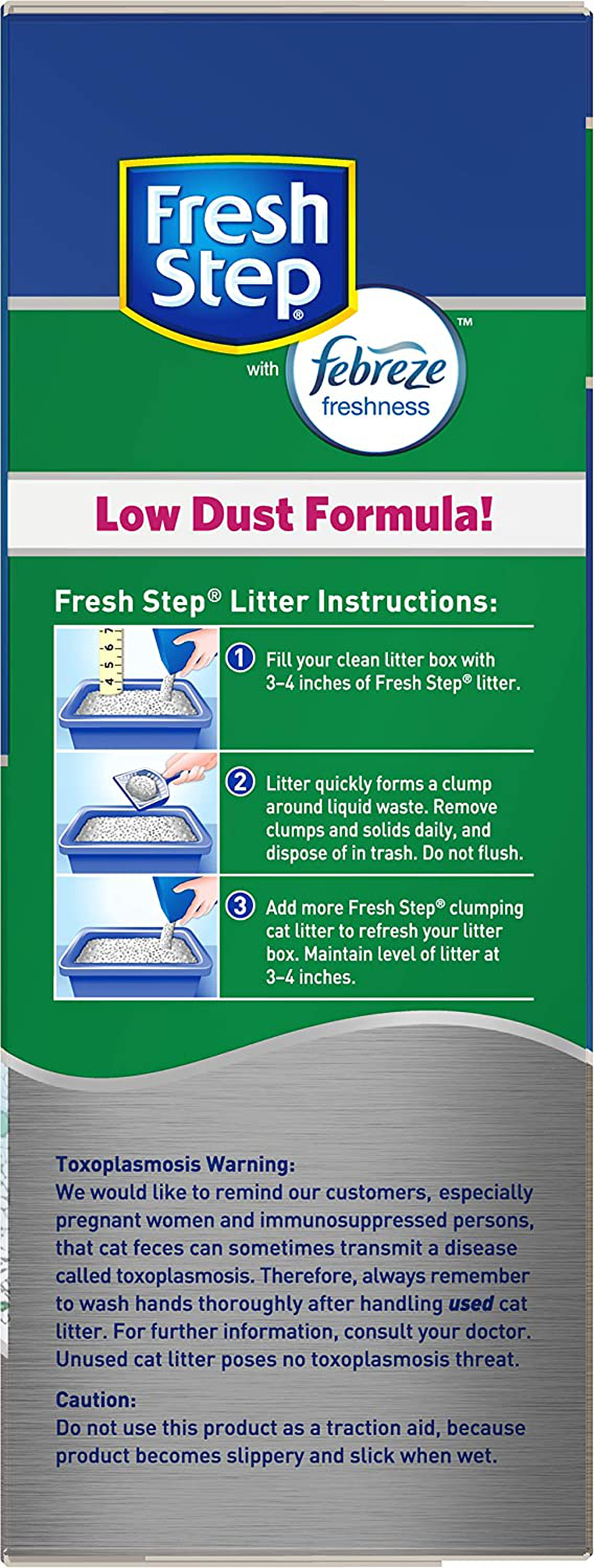 Fresh Step Odor Shield Scented Litter with the Power of Febreze, Clumping Cat Litter, 14 Pounds Animals & Pet Supplies > Pet Supplies > Cat Supplies > Cat Litter Fresh Step