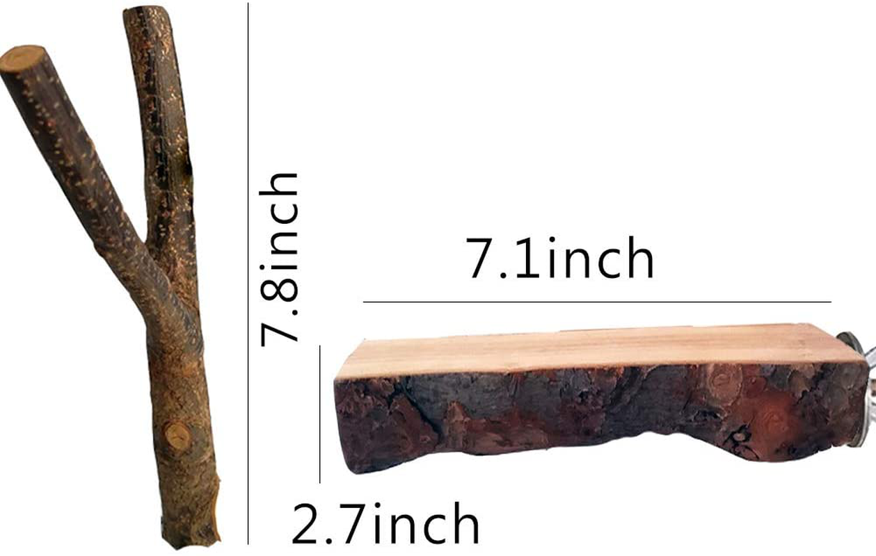 Tfwadmx Bird Perch, Parrot Stand Bird Toys Birdcage Stands Platform Natural Wood Fork Bird Cage Accessories for Budgies Cockatiels Conure Lovebirds Hamster Rat 3PCS. Animals & Pet Supplies > Pet Supplies > Bird Supplies > Bird Cage Accessories Tfwadmx