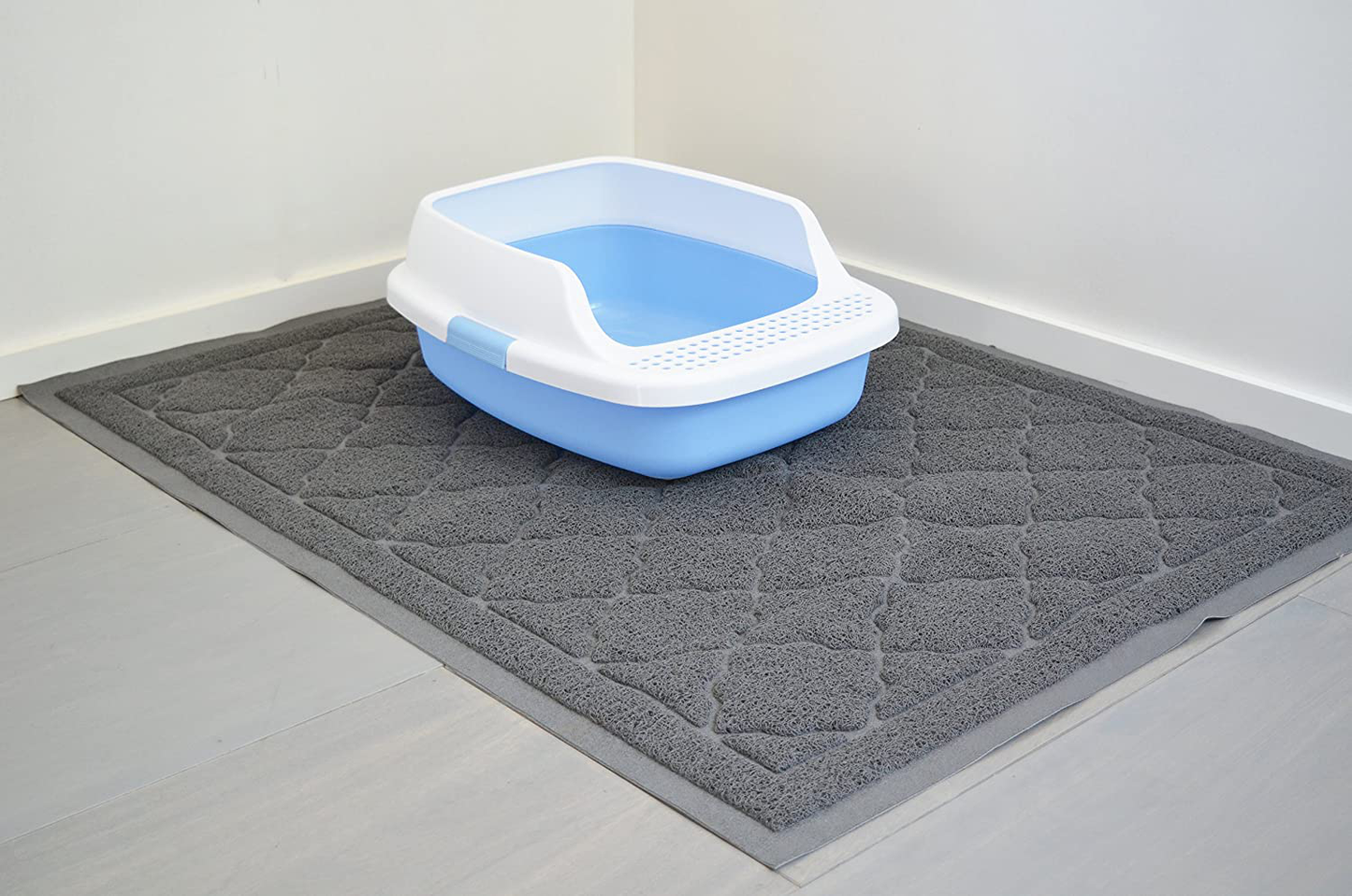 Fatcatmats Giant Cat Litter Mat 4 Ft X 3 Ft (47 in X 36 In) |Stops Litter Tracking, Extra Thick, Soft on Cat'S Paws, Non-Toxic, Washable, Grey Animals & Pet Supplies > Pet Supplies > Cat Supplies > Cat Litter Box Mats FatCatMats