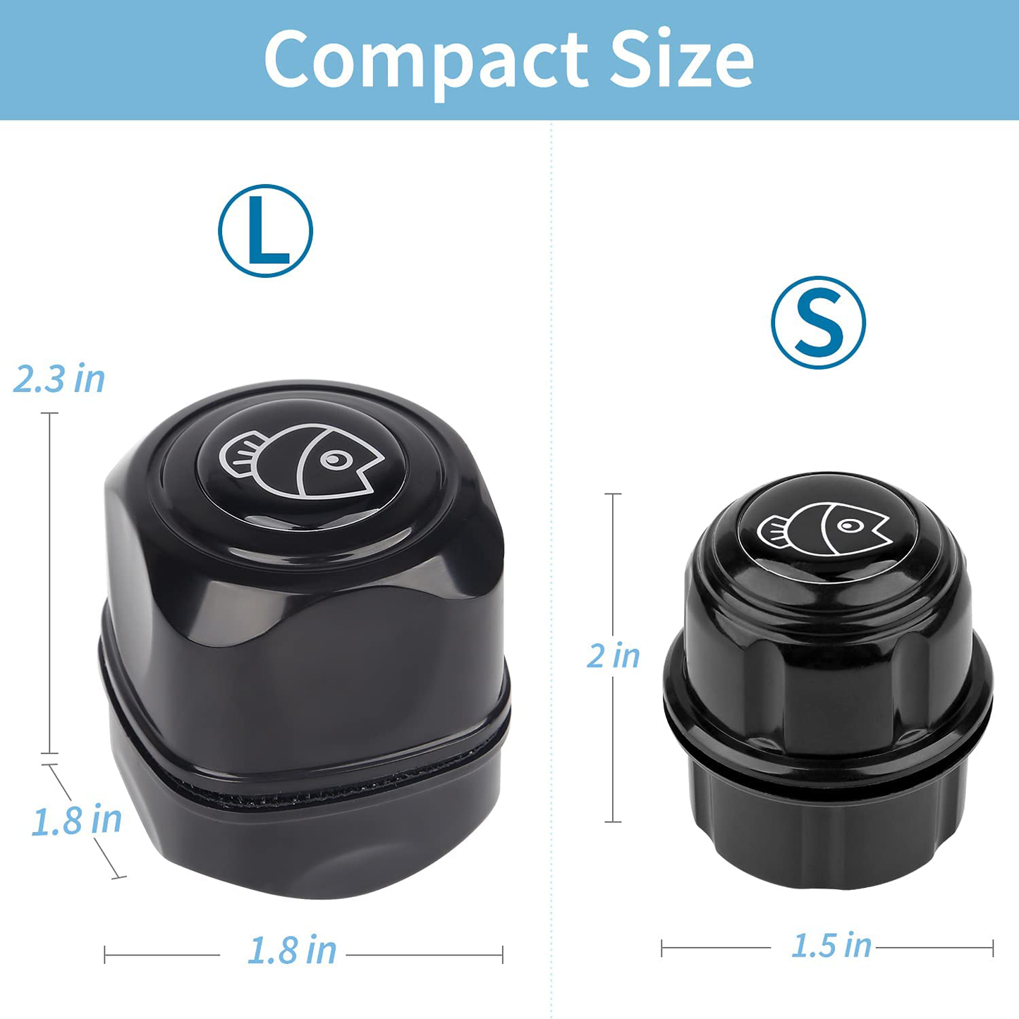 Pawfly Algae Scraper Aquarium Magnetic Brush Scratch-Free Scrubber for Nano Fish Tank Glass Cleaning Animals & Pet Supplies > Pet Supplies > Fish Supplies > Aquarium Cleaning Supplies Pawfly