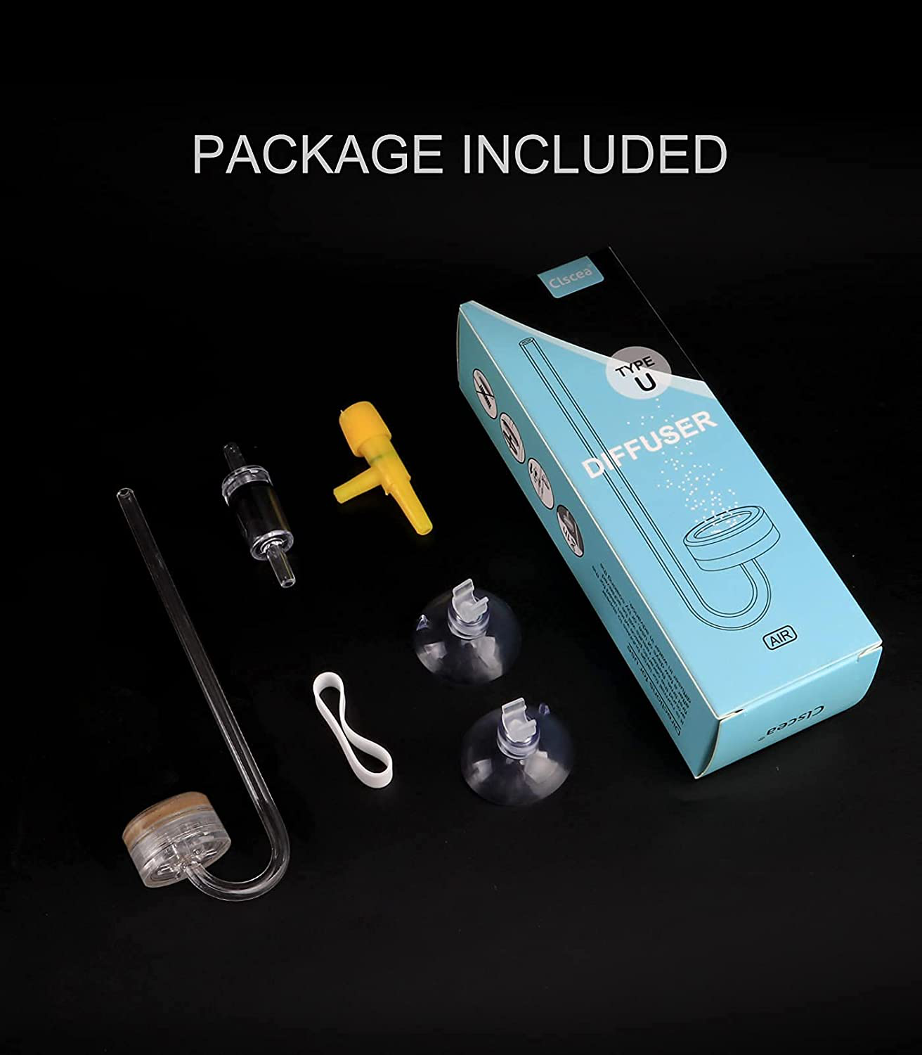 Clscea Aquarium PMMA Air Diffuser Air Stone for Fish Tanks Animals & Pet Supplies > Pet Supplies > Fish Supplies > Aquarium Air Stones & Diffusers Clscea