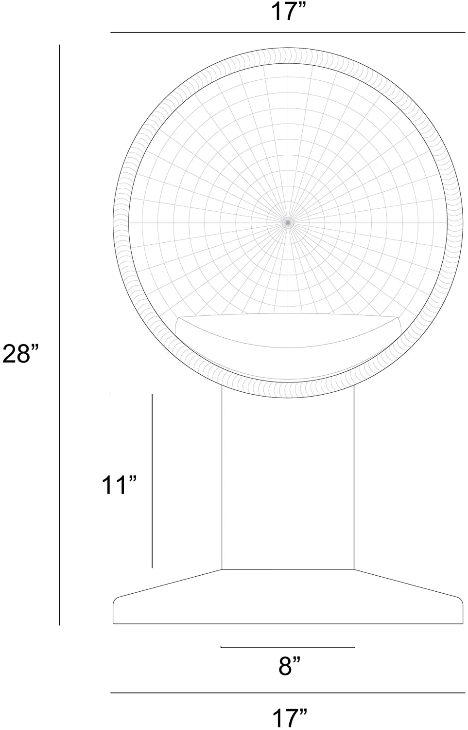 THE REFINED FELINE Kitty Ball Cat Bed, Curved Raised Shape, with Soft Washable Cushion, Scratch Proof Poly Rattan Bed for Cats and Kittens, Smoke (KBB-PY-SK-AMZ) Animals & Pet Supplies > Pet Supplies > Cat Supplies > Cat Beds THE REFINED FELINE