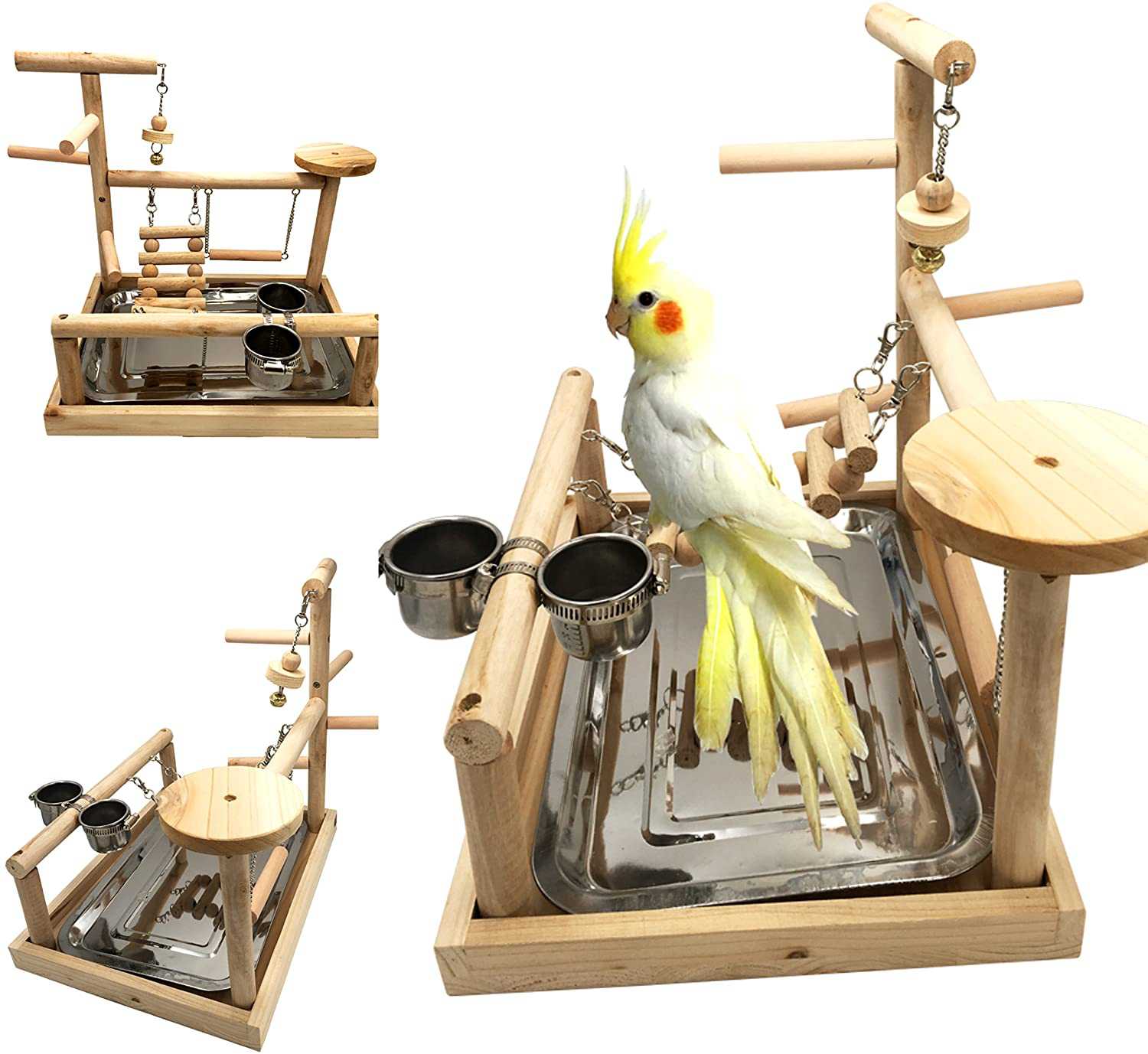 Borangs Parrots Playstand Bird Playground Parrot Perch Gym Stand