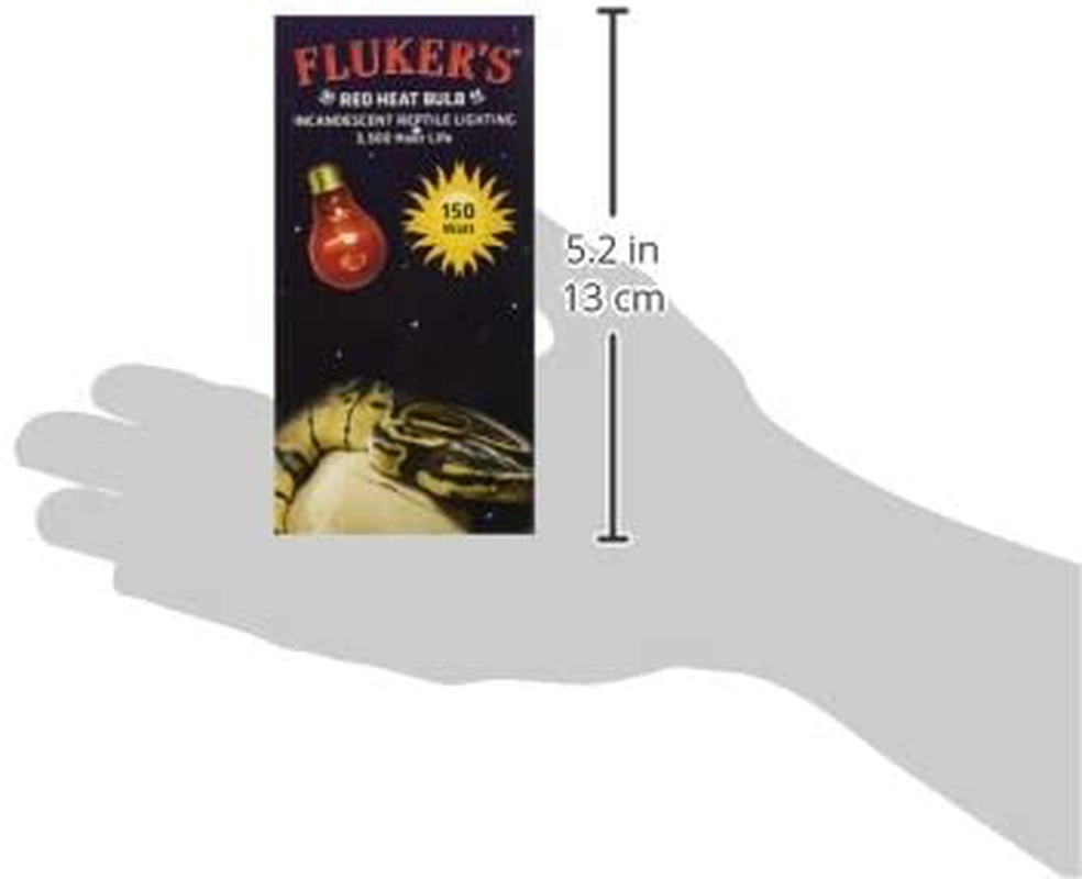 Fluker'S Red Heat Bulbs for Reptiles 150 Watt Animals & Pet Supplies > Pet Supplies > Reptile & Amphibian Supplies > Reptile & Amphibian Habitat Heating & Lighting Flukers