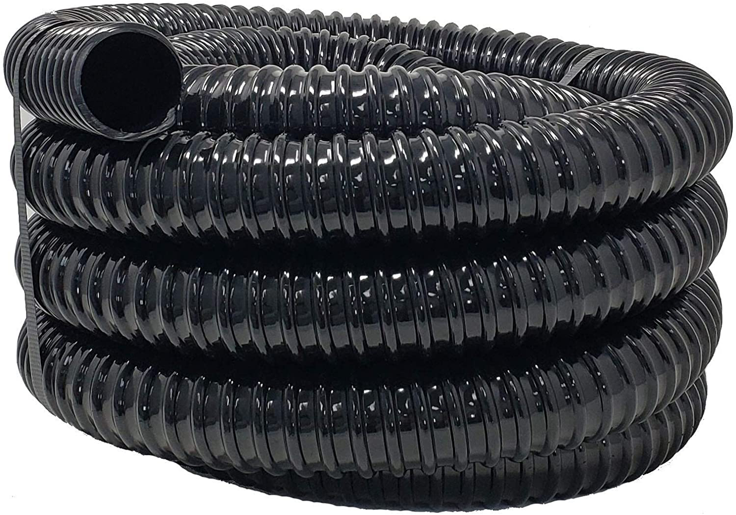 Sealproof Kinkproof 1-1/2" Dia Waterfall, Pond Tubing, 1-1/2-Inch ID, 20 FT, Black Corrugated PVC Strong Flexible Tubing Made in USA Animals & Pet Supplies > Pet Supplies > Fish Supplies > Aquarium & Pond Tubing Sealproof