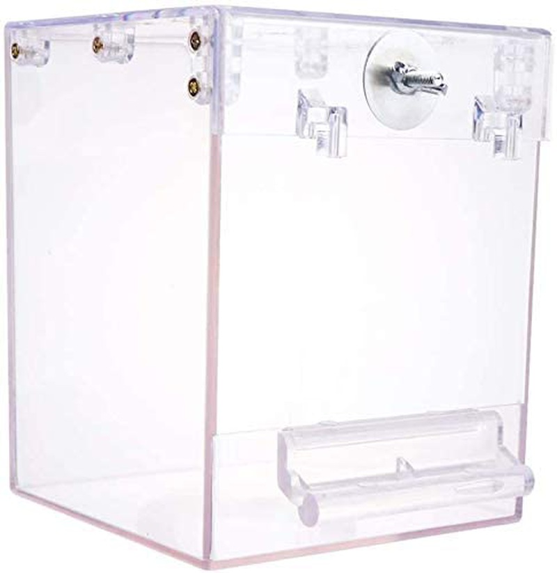 Chenming Bird Bath for Cage,Parrot Birdbath Shower Accessories,No-Leakage Design Hanging Bathtub Tube Shower Box Bowl Cage Accessory for Pet Birds Canary Lovebirds Budgies Animals & Pet Supplies > Pet Supplies > Bird Supplies > Bird Cage Accessories chenming