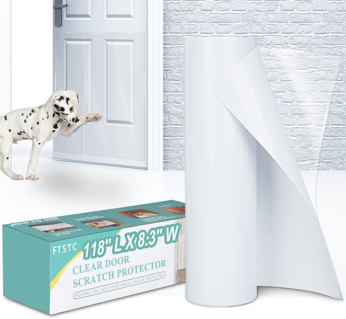 FTSTC Door Scratch Protector Door Protector from Dog Scratching