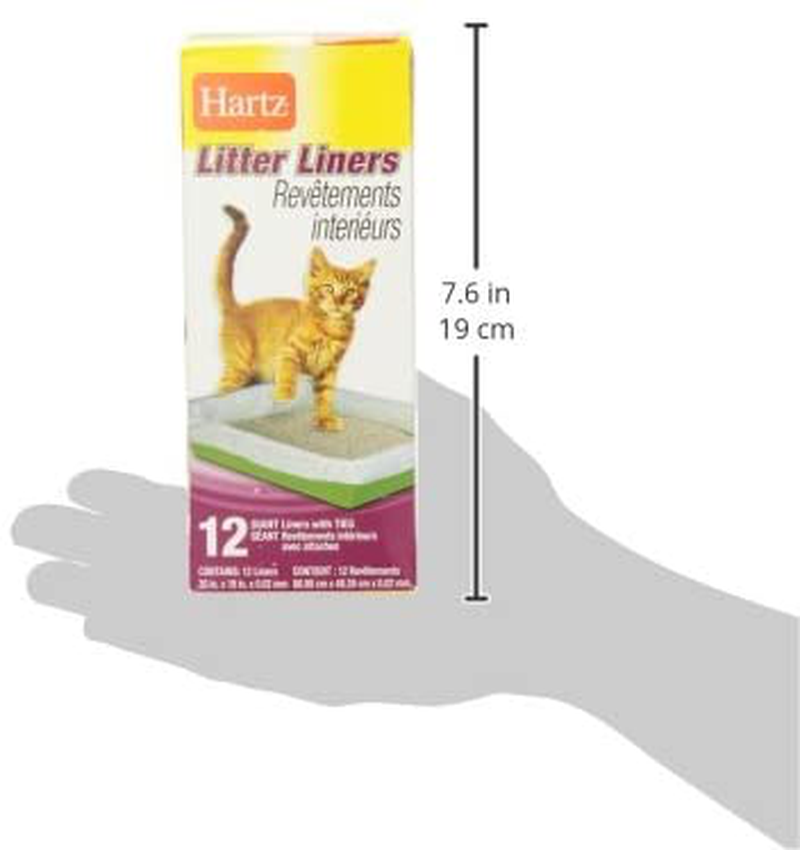 Hartz Litter Liners with Ties 12-Count - Giant Animals & Pet Supplies > Pet Supplies > Cat Supplies > Cat Litter Box Liners Hartz